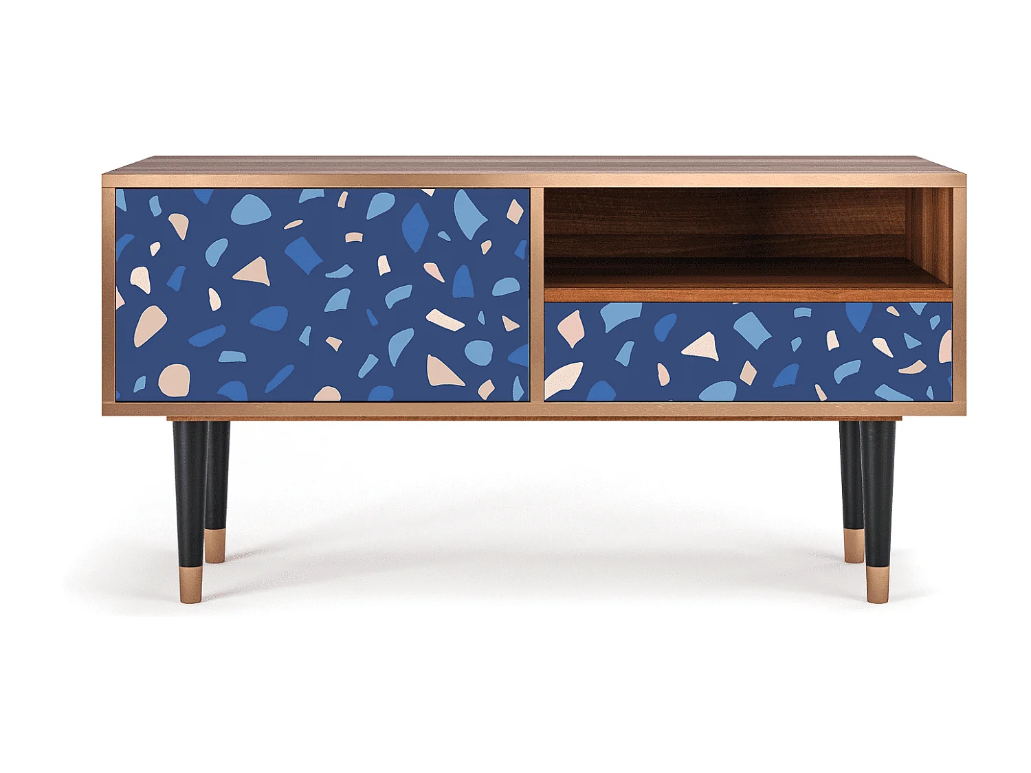 Meuble TV - 115х59х48 cm - T3 - Soap Whirpool, Noyer