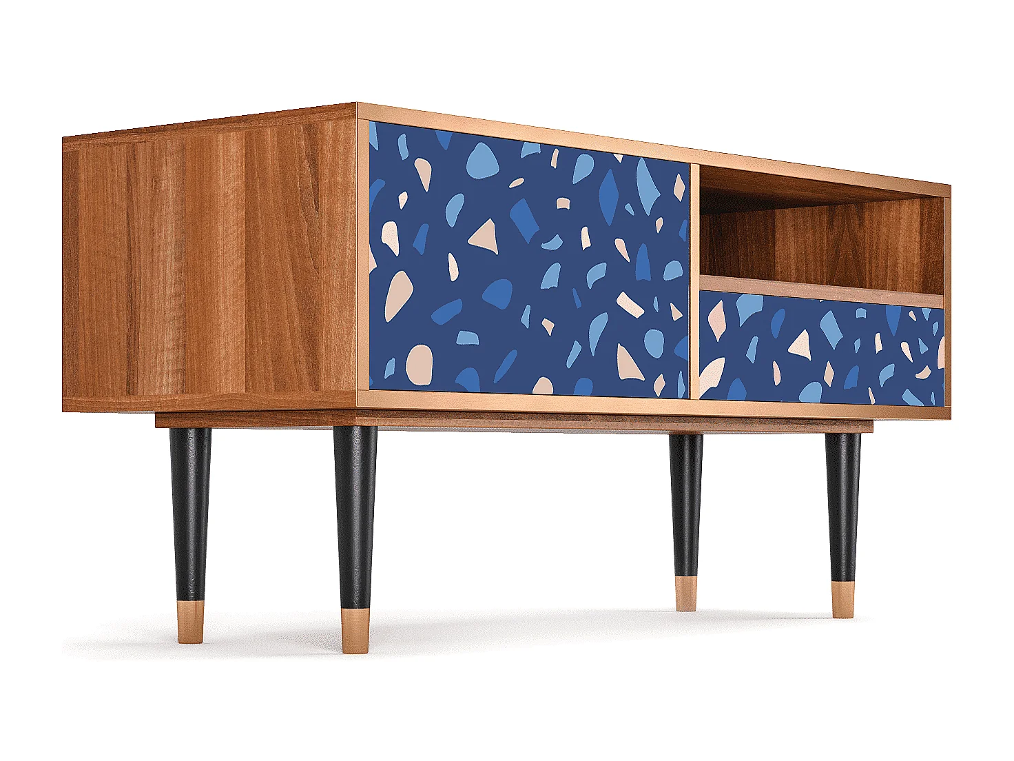 Meuble TV - 115х59х48 cm - T3 - Soap Whirpool, Noyer