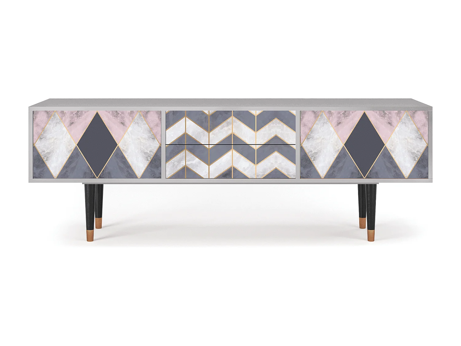 Meuble TV - 170х59х48 cm - T4 - Ideal Harmony, Gris