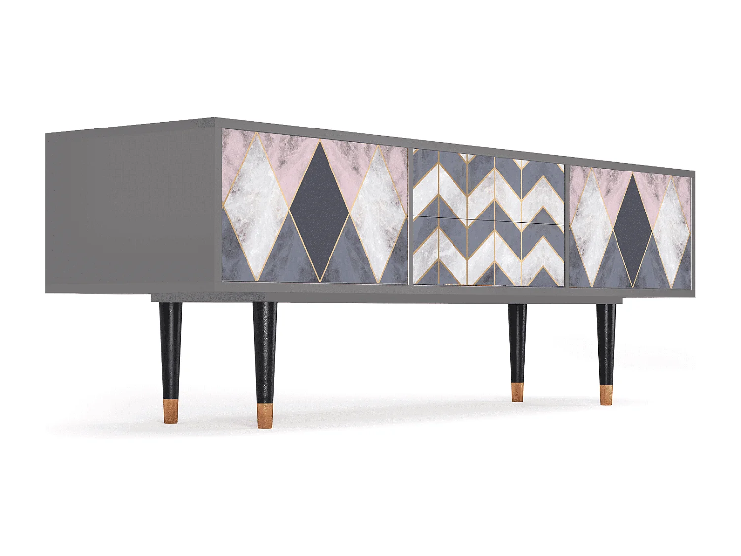 Meuble TV - 170х59х48 cm - T4 - Ideal Harmony, Gris