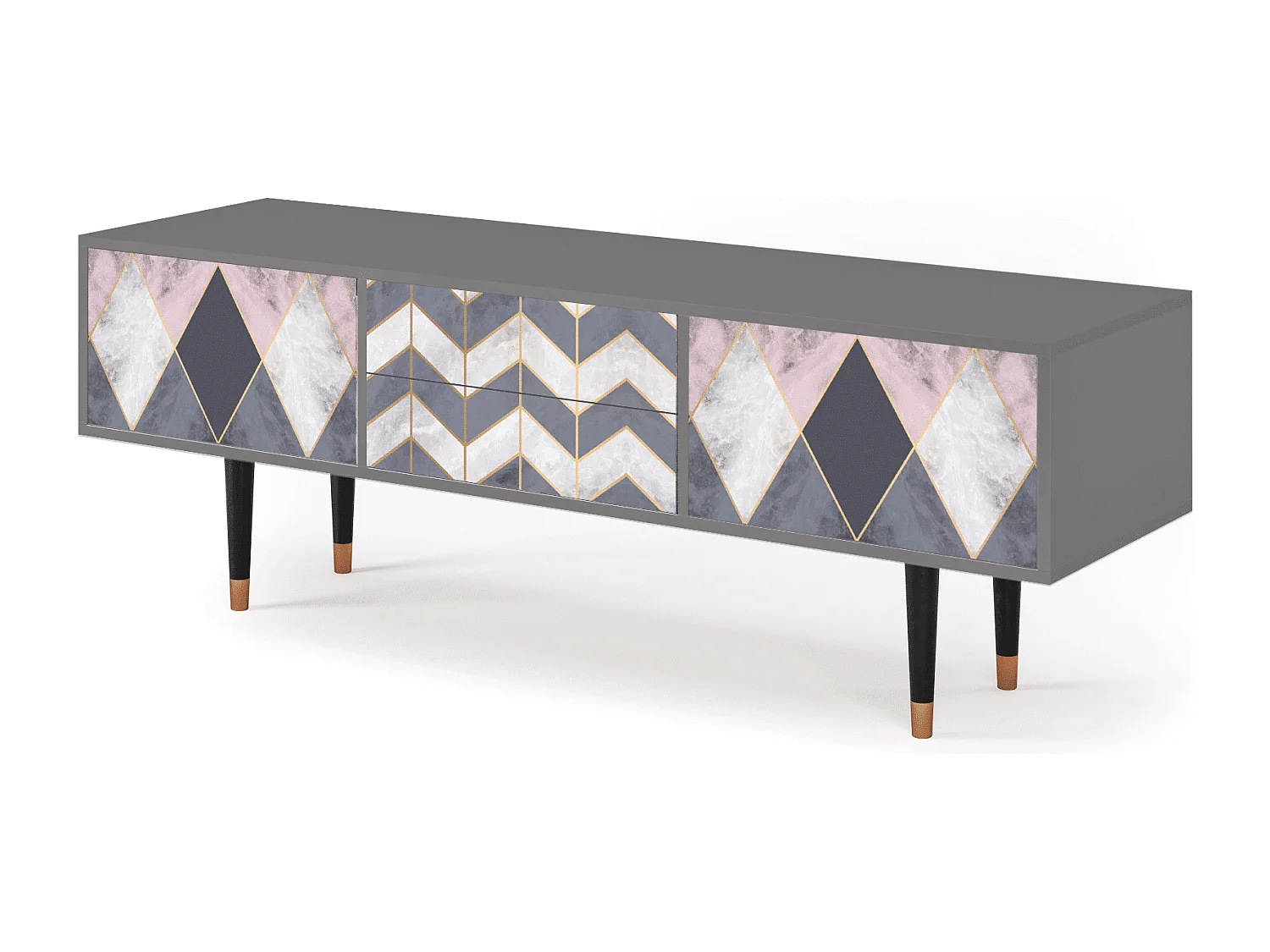 Meuble TV - 170х59х48 cm - T4 - Ideal Harmony, Gris