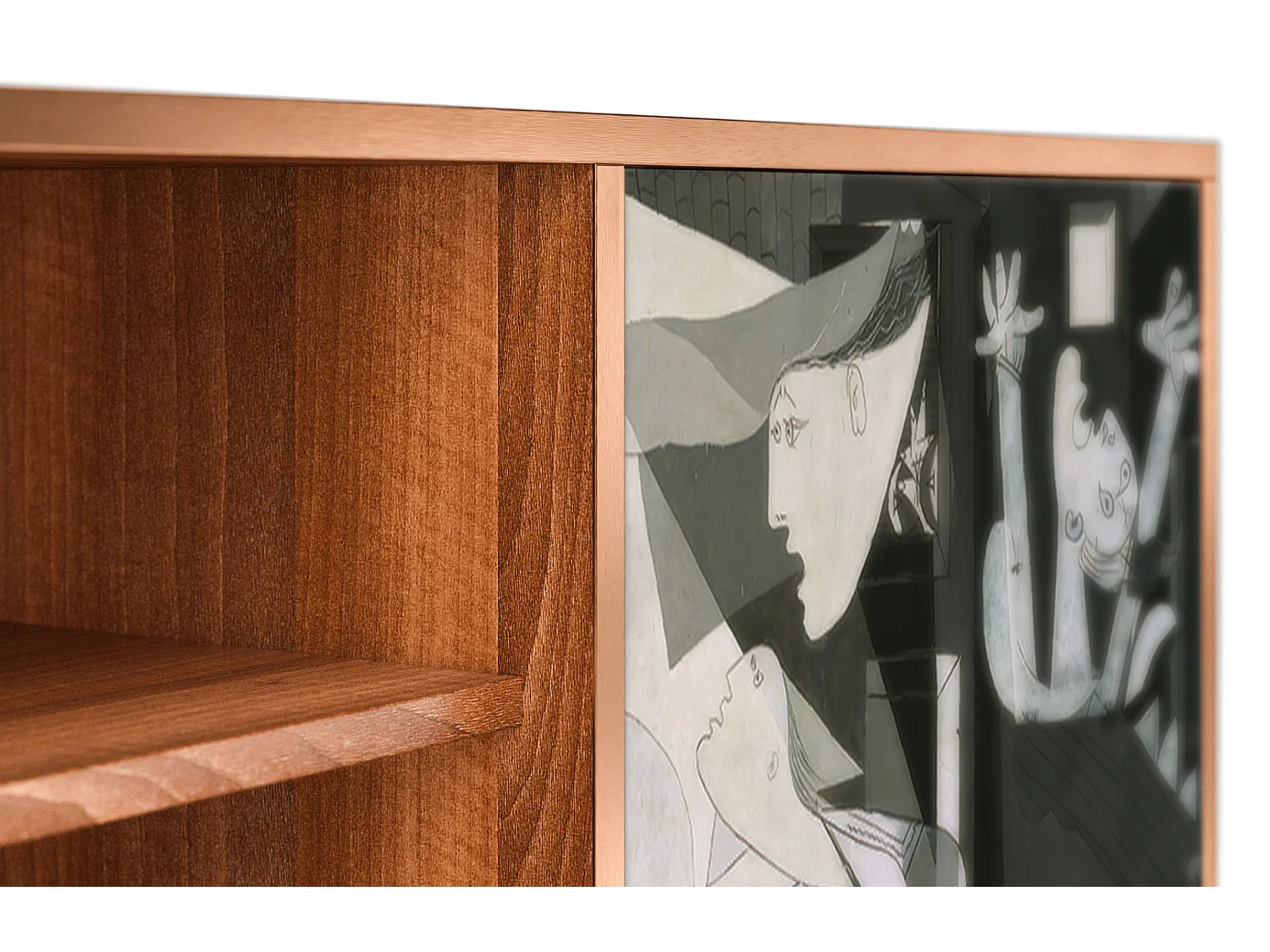 TV-meubel - 170х69х48 cm - T2 - Guernica by Picasso, Walnoot