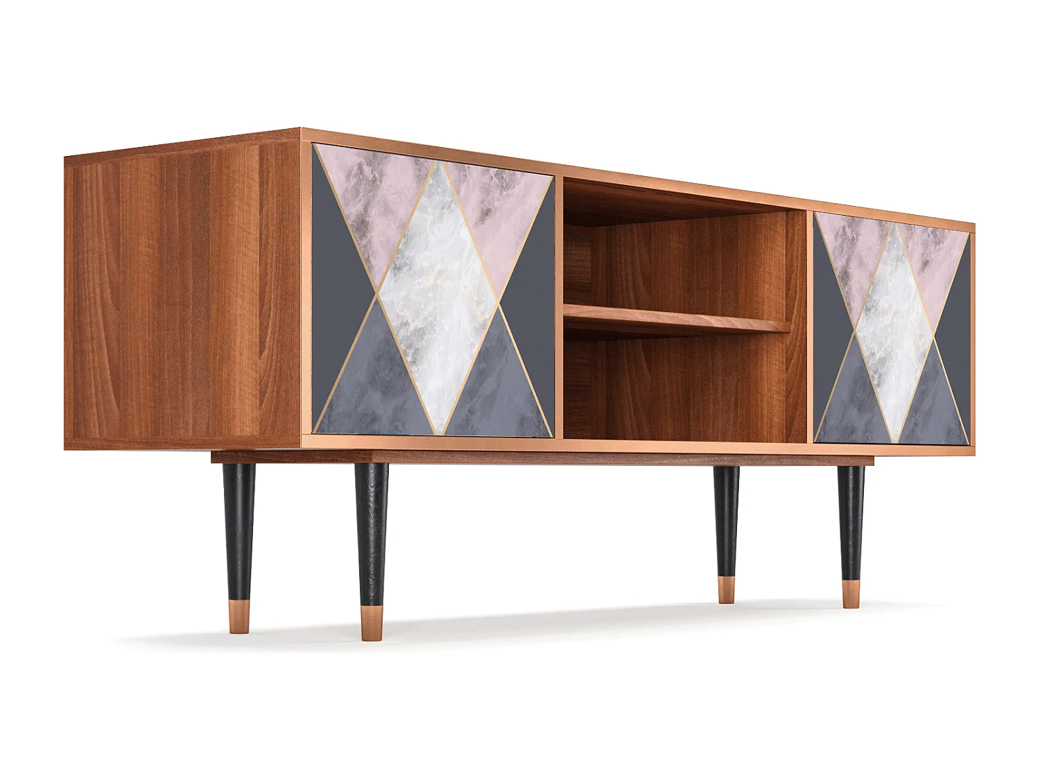 Meuble TV - 170х69х48 cm - T2 - Ideal Harmony, Noyer