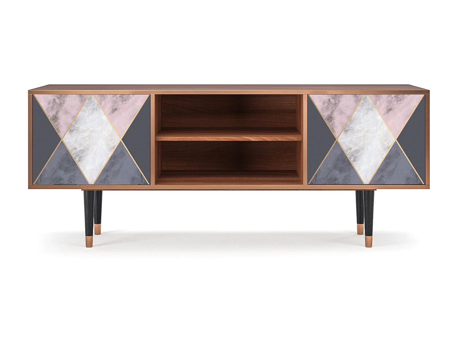 Meuble TV - 170х69х48 cm - T2 - Ideal Harmony, Noyer