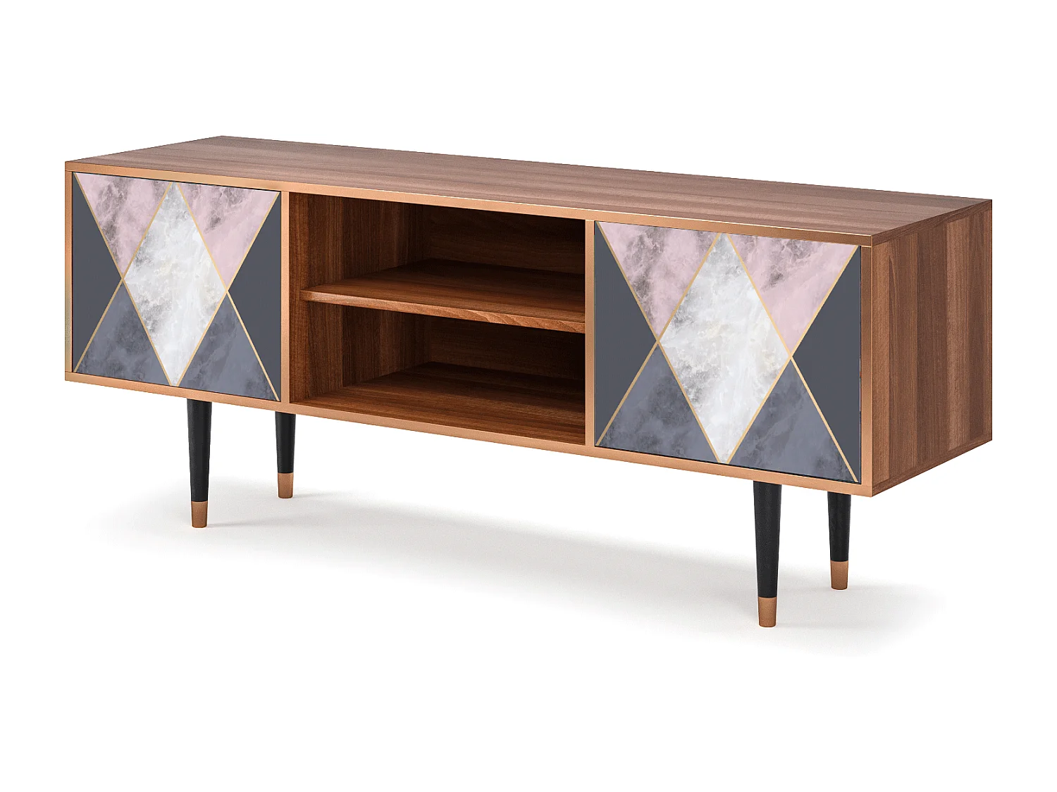 Meuble TV - 170х69х48 cm - T2 - Ideal Harmony, Noyer