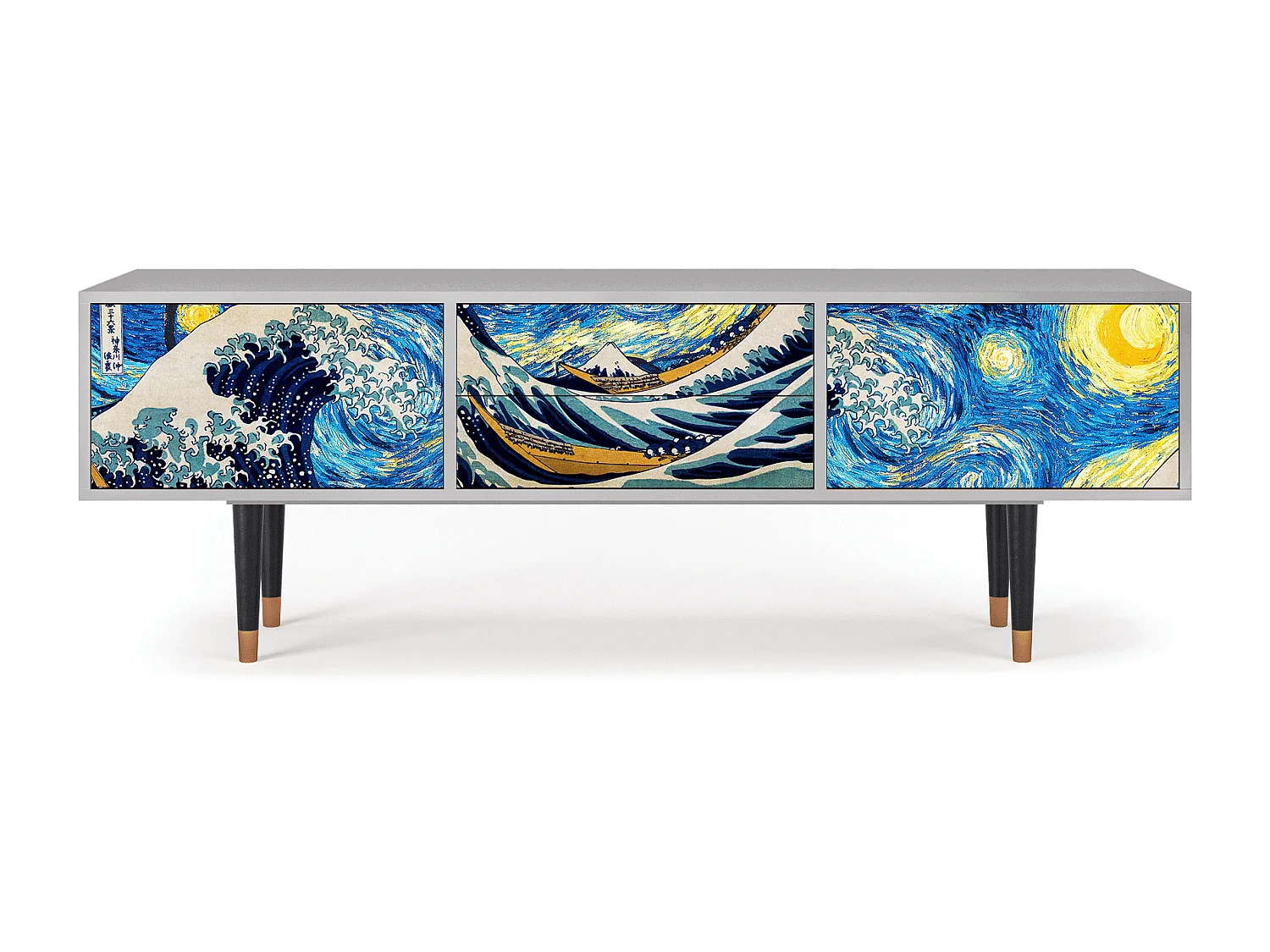 TV-Möbel - 170х59х48 cm - T4 - Great Wave, Grau