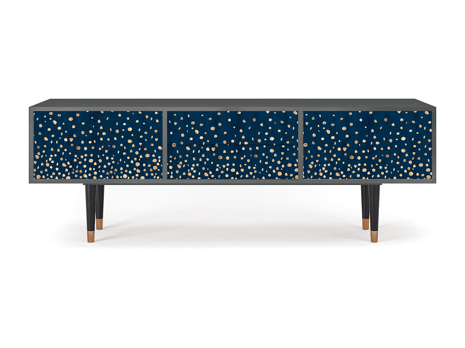 Mueble de TV - 170х59х48 cm - T4 - Night Skies, Antracita