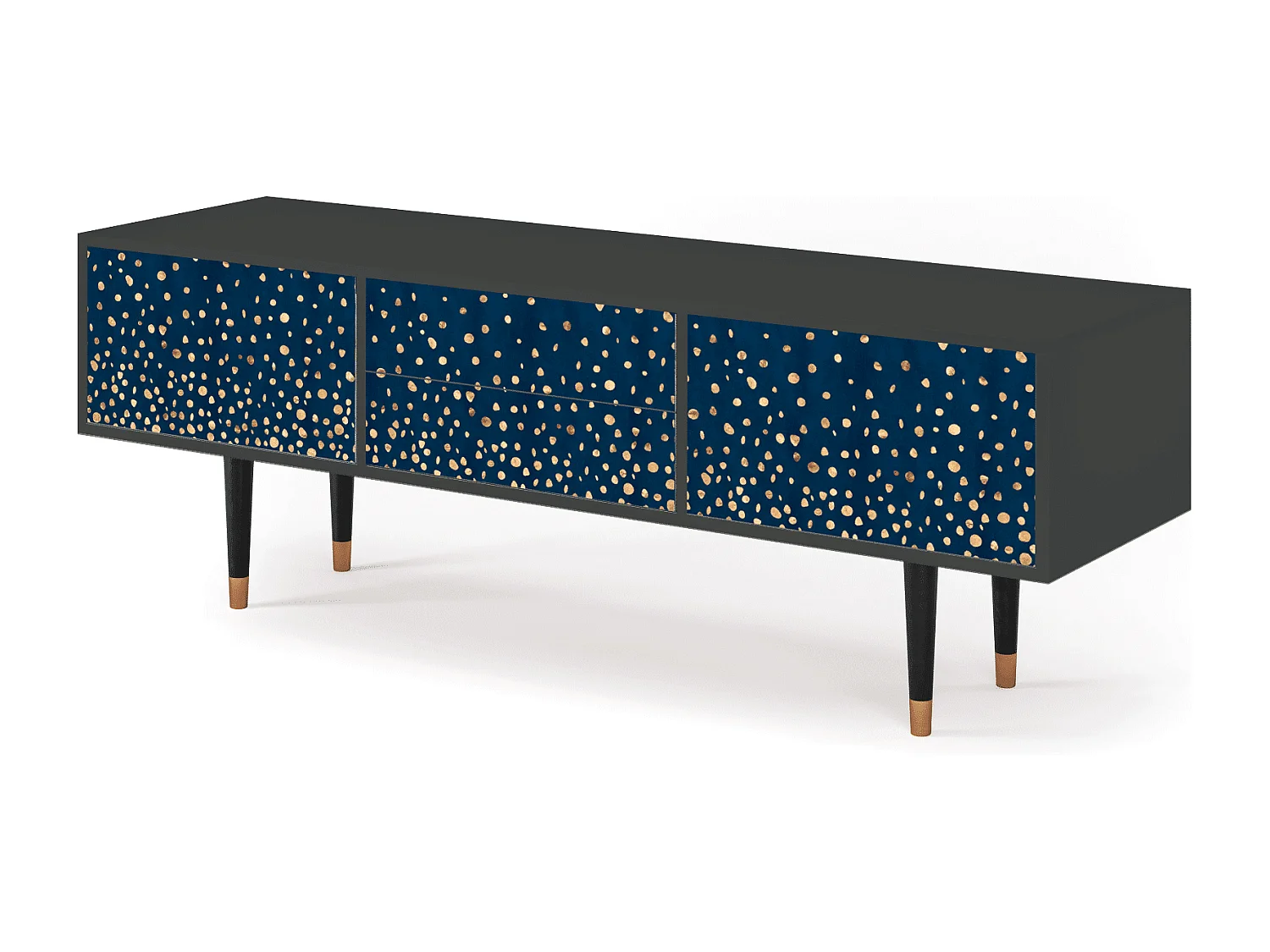 Mueble de TV - 170х59х48 cm - T4 - Night Skies, Antracita