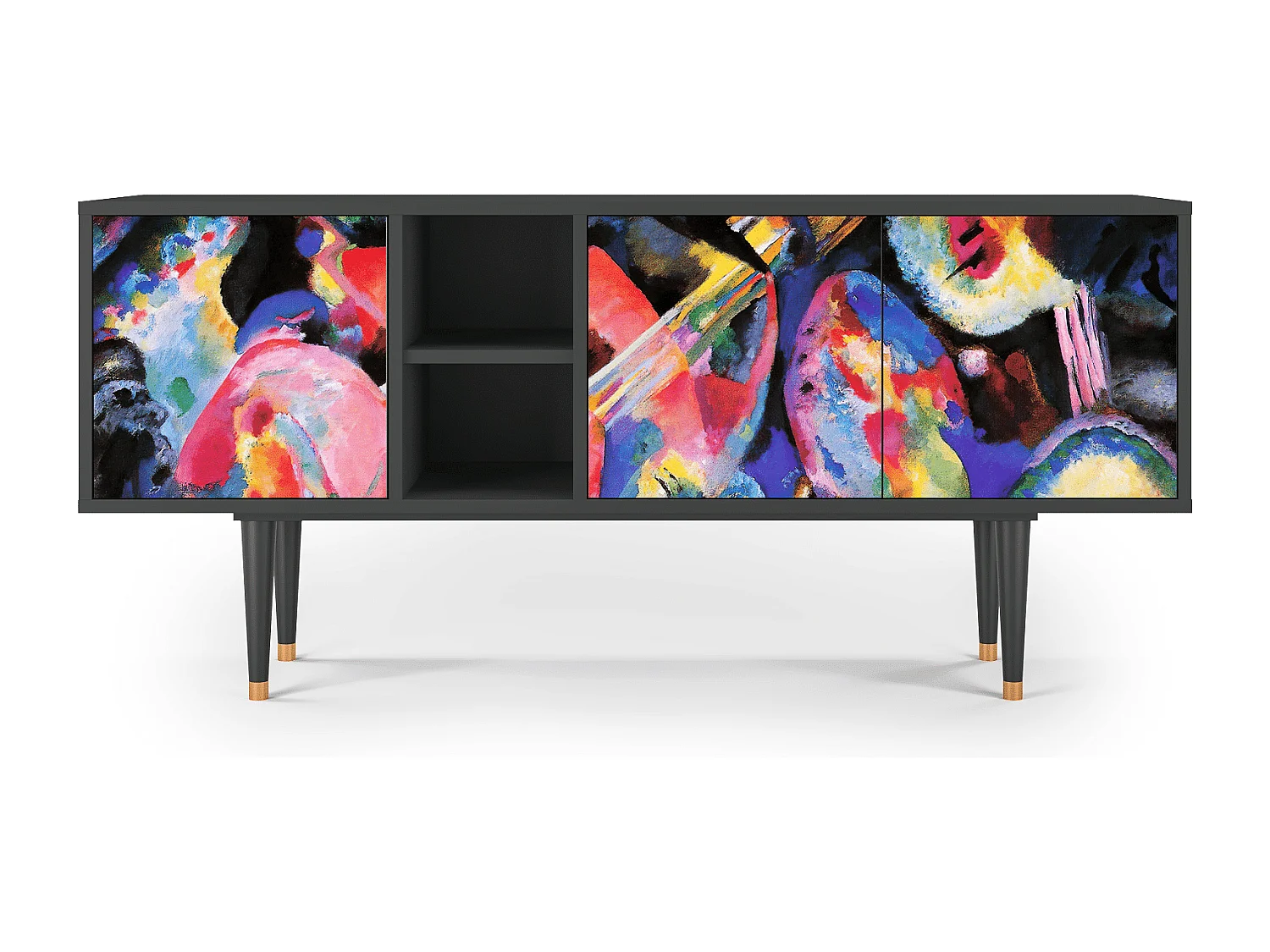 Mueble de TV - 150х69х41 cm - T5 - Kandinsky, Antracite