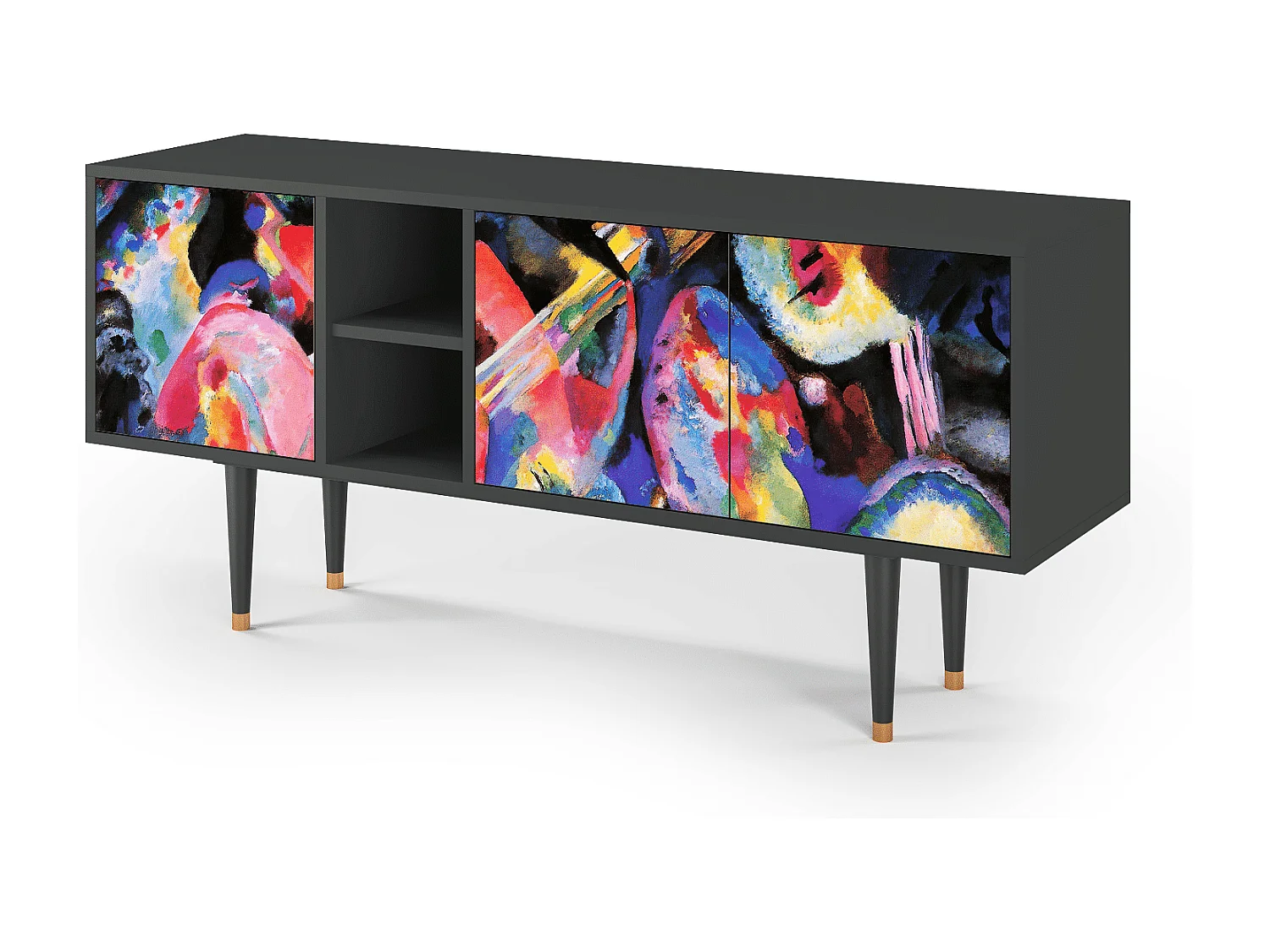 Mueble de TV - 150х69х41 cm - T5 - Kandinsky, Antracite