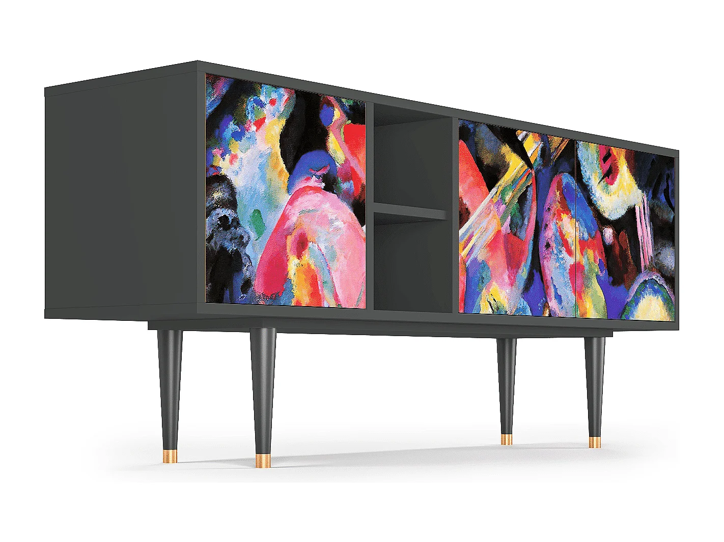 Mueble de TV - 150х69х41 cm - T5 - Kandinsky, Antracite