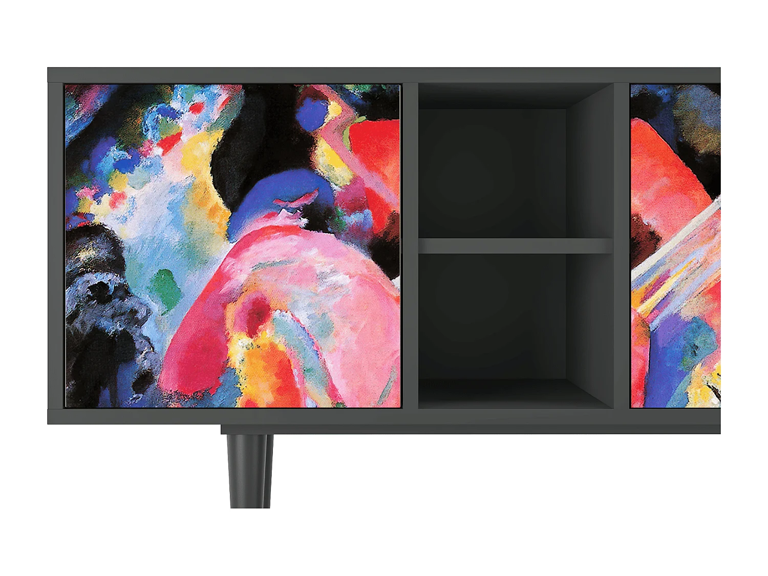 Mueble de TV - 150х69х41 cm - T5 - Kandinsky, Antracite