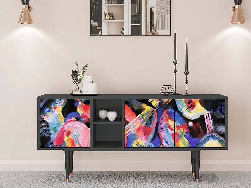 Mueble de TV - 150х69х41 cm - T5 - Kandinsky, Antracite