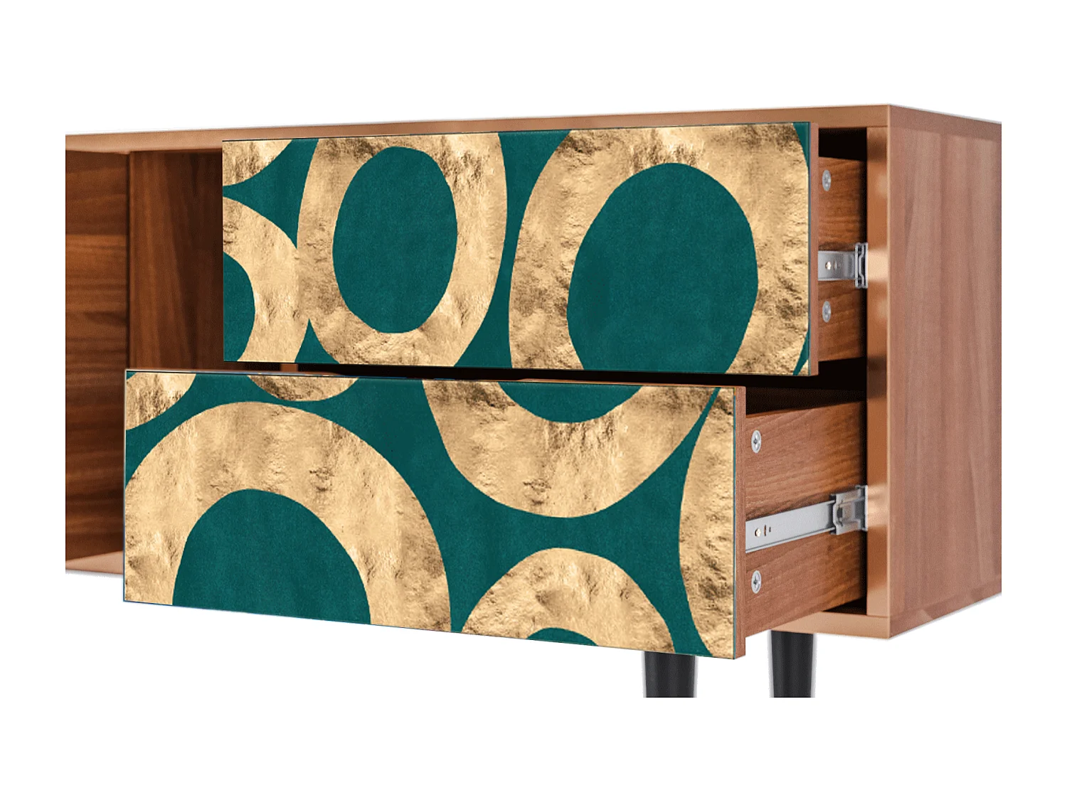 Mueble de TV - 170х69х48 cm - T1 - Zircon Sphere, Nogal