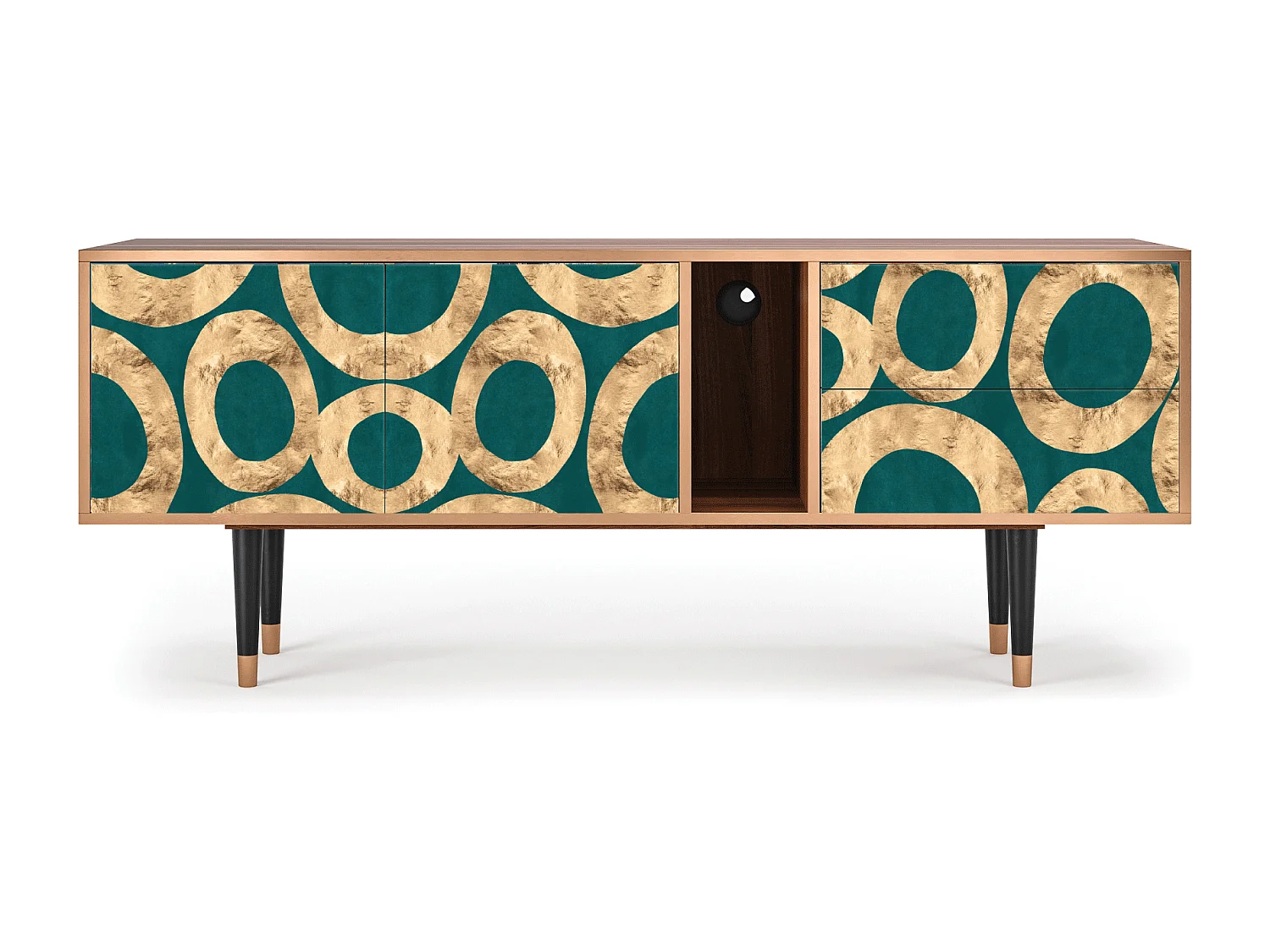 Meuble TV - 170х69х48 cm - T1 - Zircon Sphere, Noyer