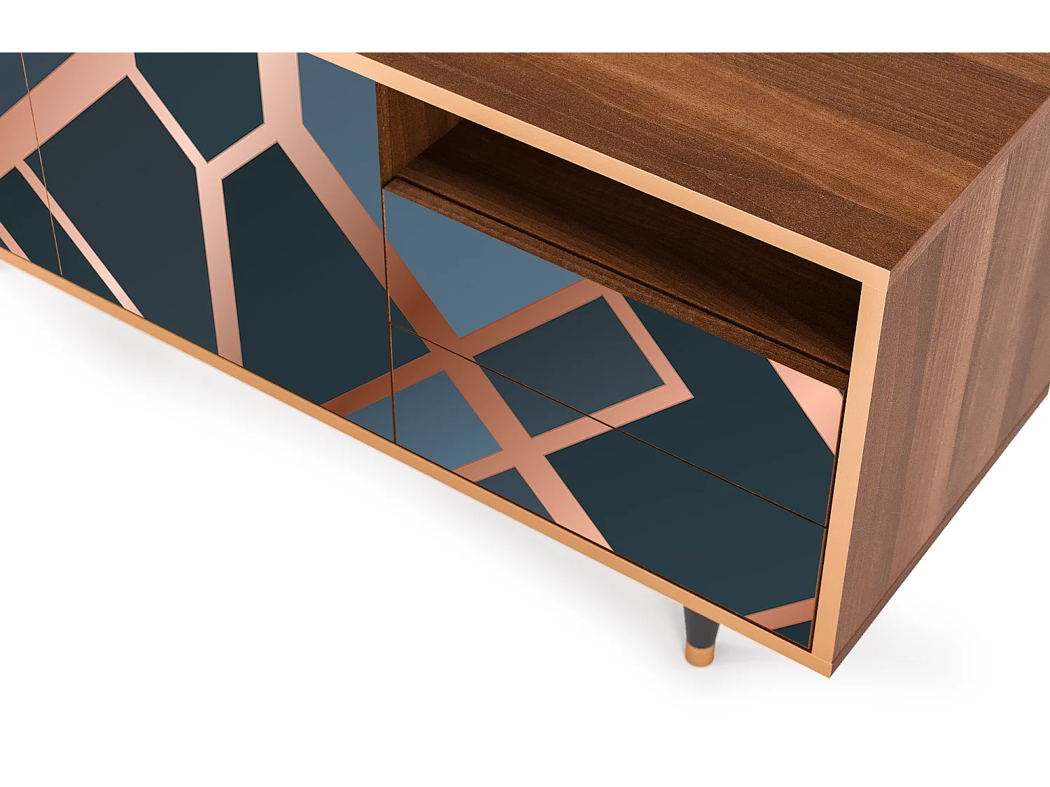 Mobile TV - 125х56х41 cm - T7 - Ashy 1920', Noce