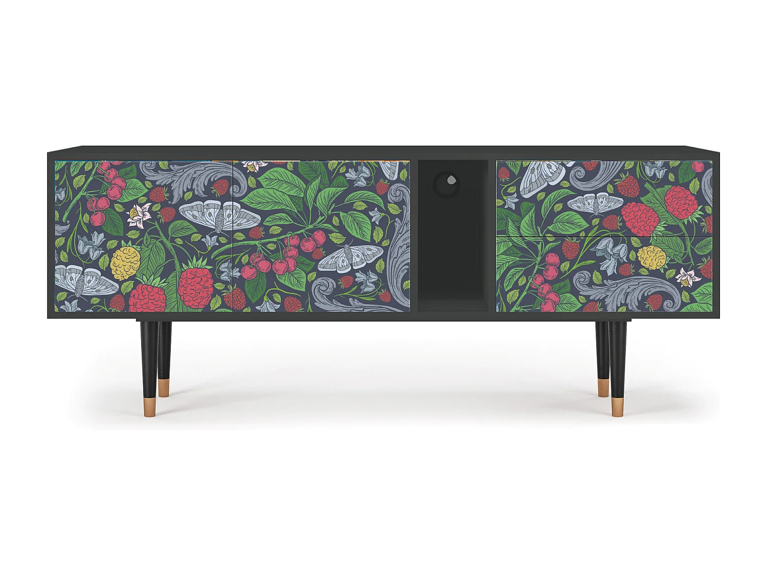 TV-meubel - 170х69х48 cm - T1 - Summer Berries, Antraciet