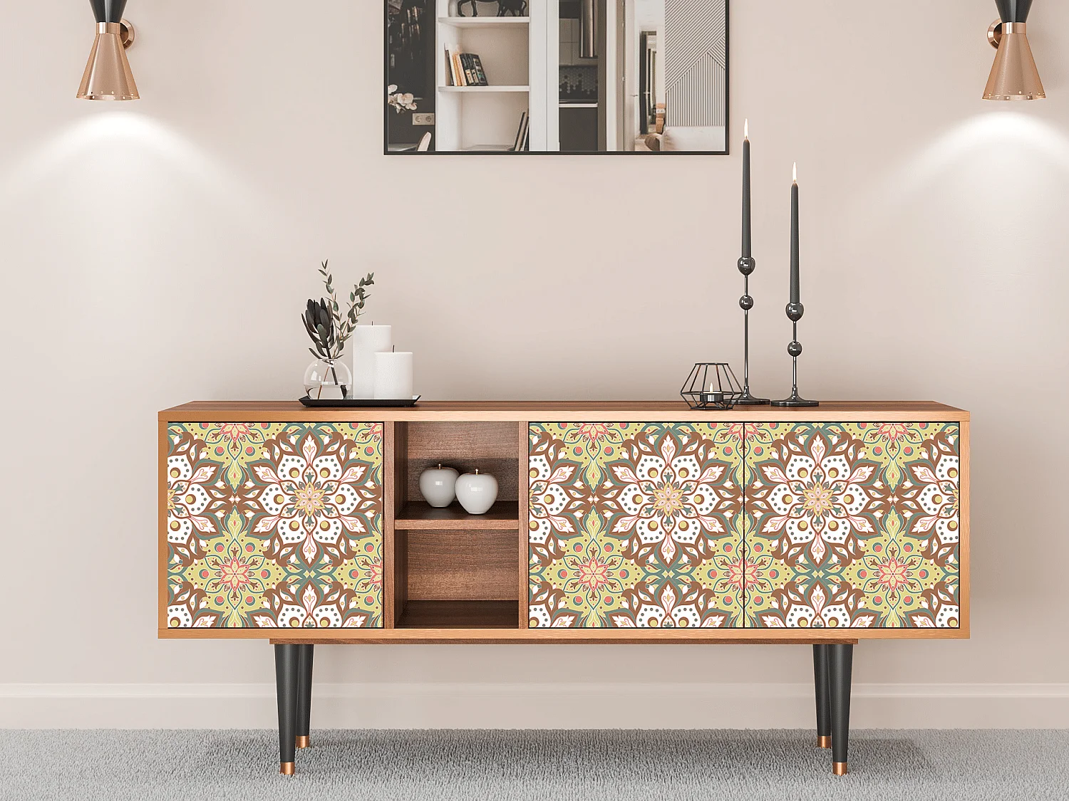 TV-Möbel - 150х69х41 cm - T5 - Chinese Tea, Walnuss