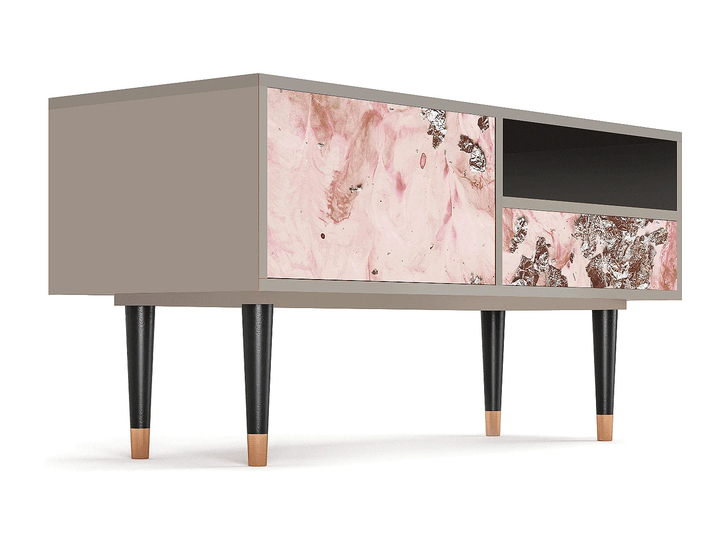 Mueble de TV - 115х59х48 cm - T3 - Cotton Candy, Areia