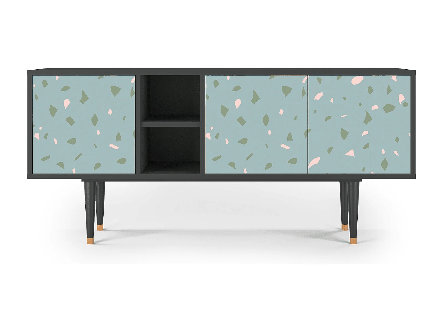 Meuble TV - 150х69х41 cm - T5 - Blue Drops, Anthracite