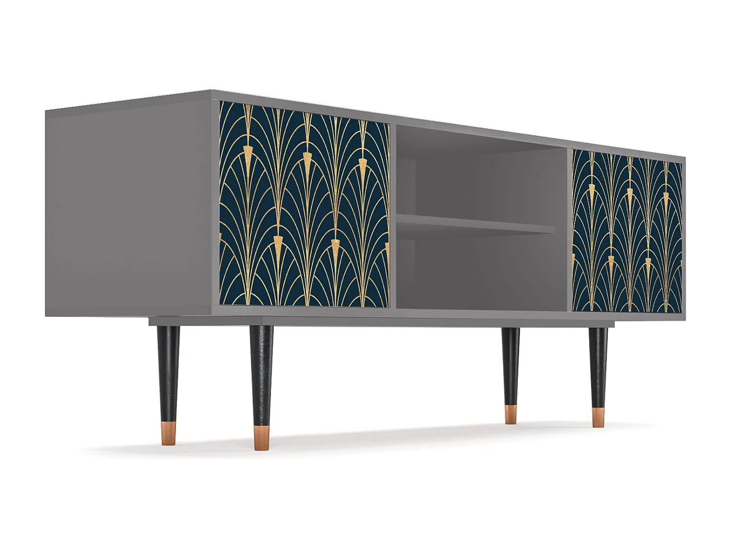 Mueble de TV - 170х69х48 cm - T2 - Flower of the Nile, Gris