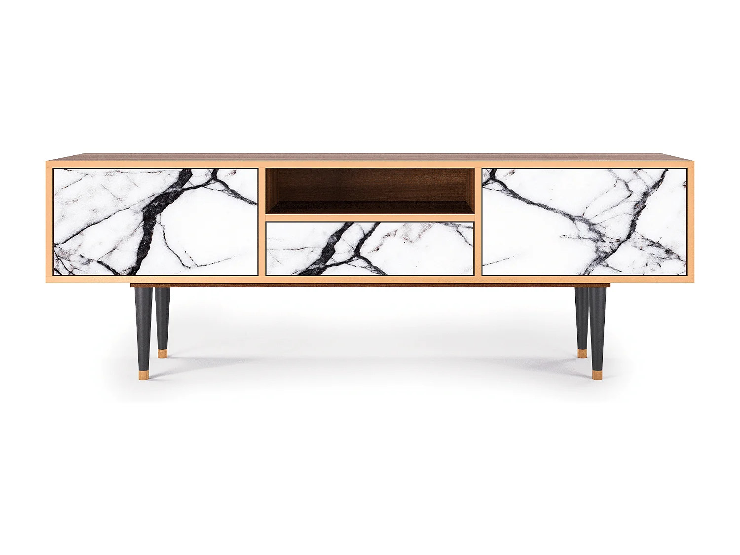 Mobile TV - 170х59х41 cm - T6 - Raven Marble, Noce