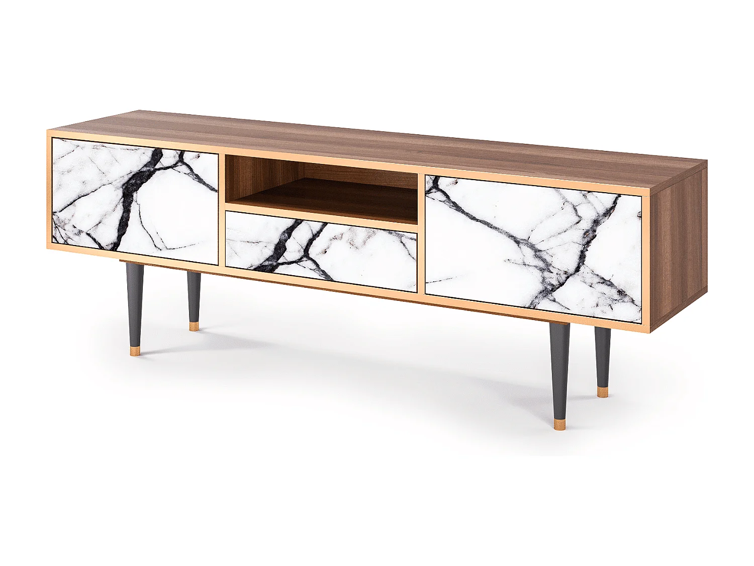 Mobile TV - 170х59х41 cm - T6 - Raven Marble, Noce