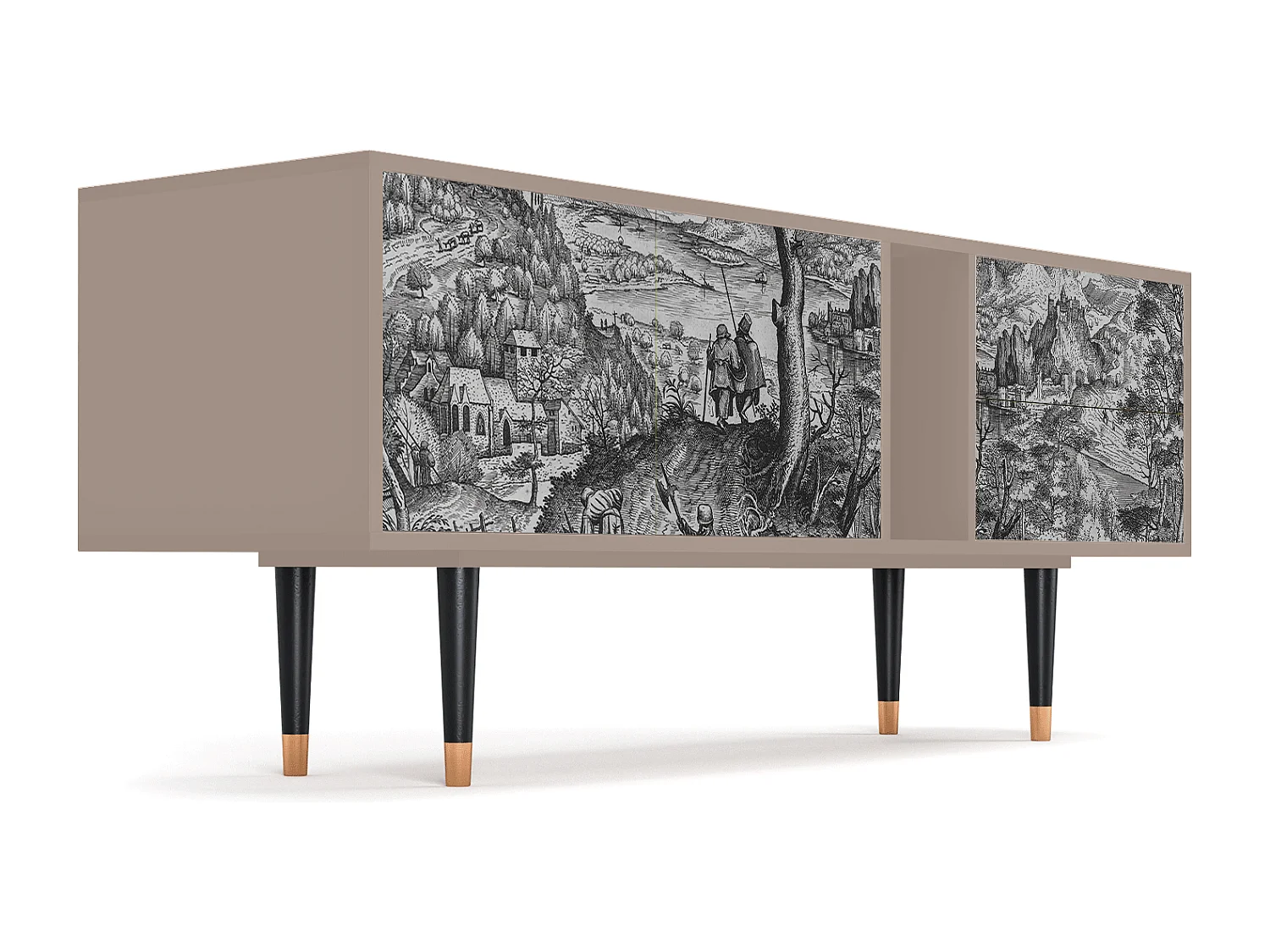 Meuble TV - 170х69х48 cm - T1 - Milites Requiescentes, Latte