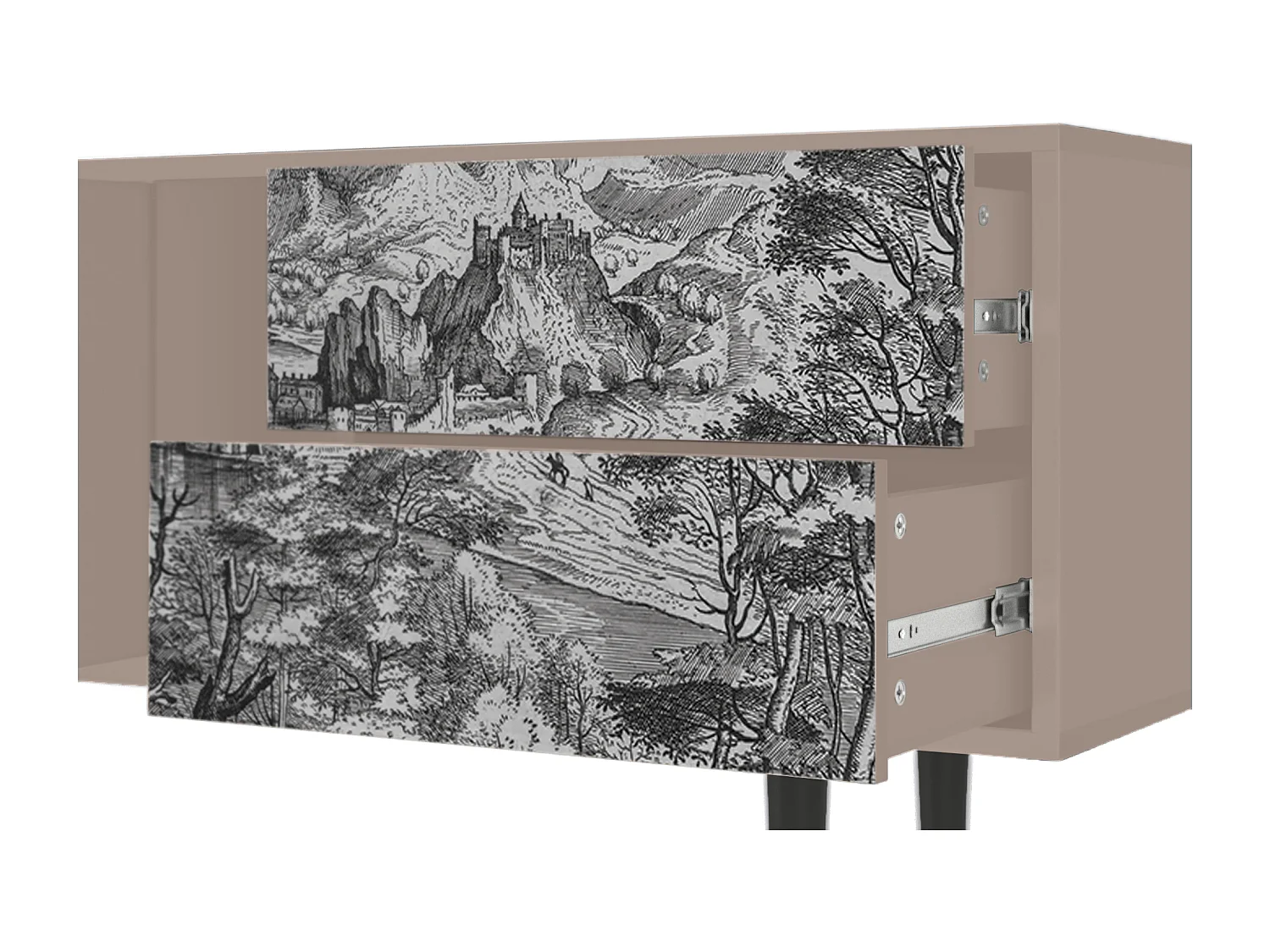 Meuble TV - 170х69х48 cm - T1 - Milites Requiescentes, Latte