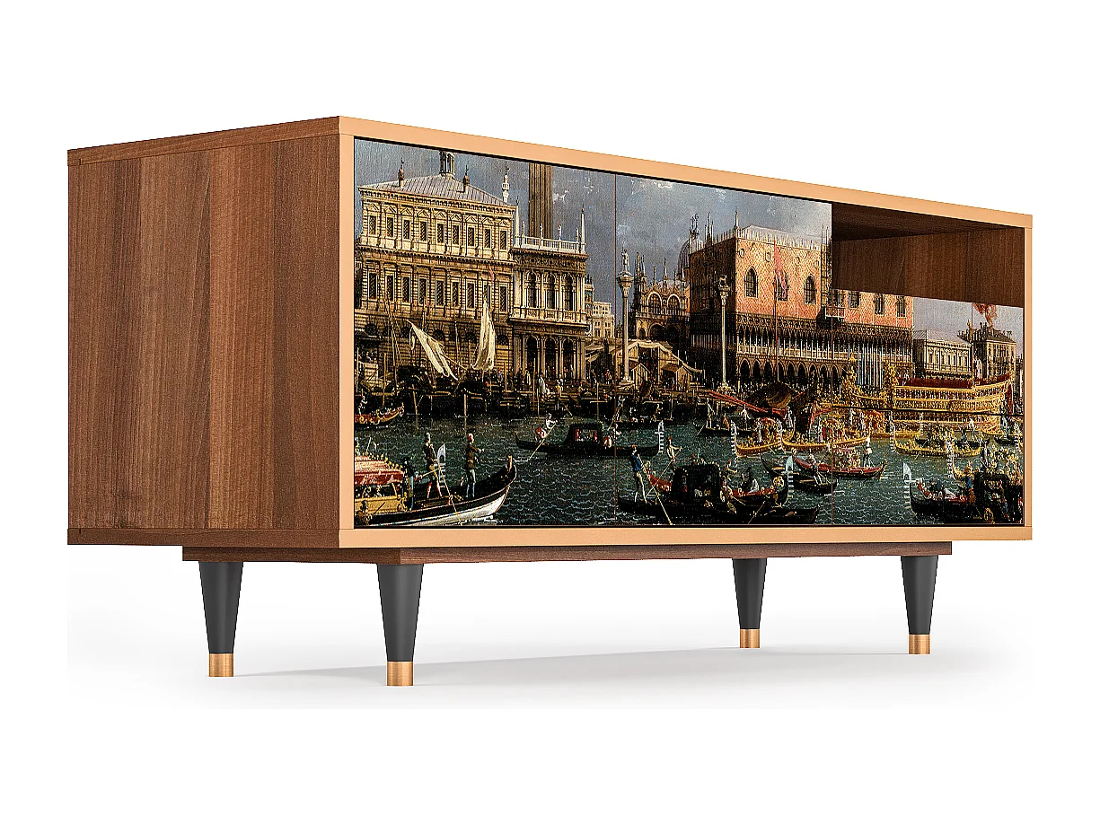 TV-Möbel - 125х56х41 cm - T7 - The Bucintoro, Walnuss