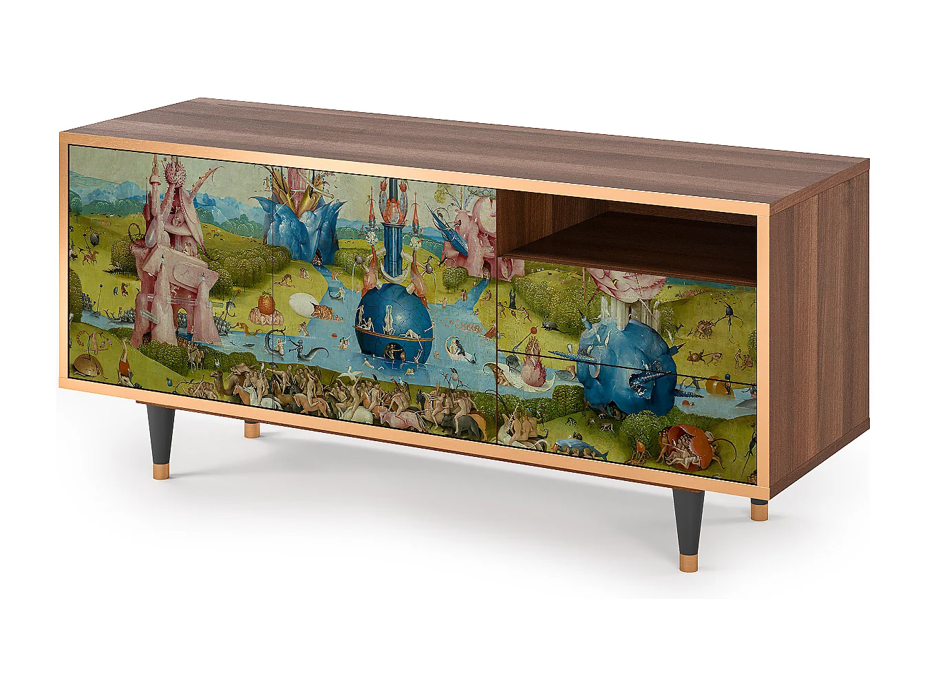 Mueble de TV - 125х56х41 cm - T7 - The Garden 2 by Bosch, Nogal