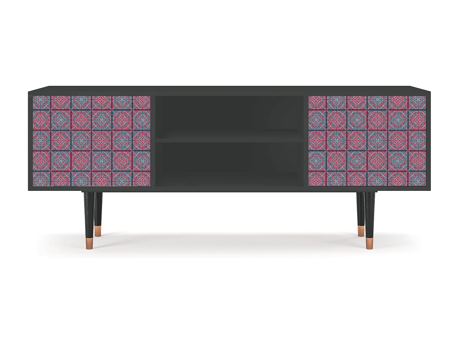 TV-meubel - 170х69х48 cm - T2 - Riviera Mosaic, Antraciet