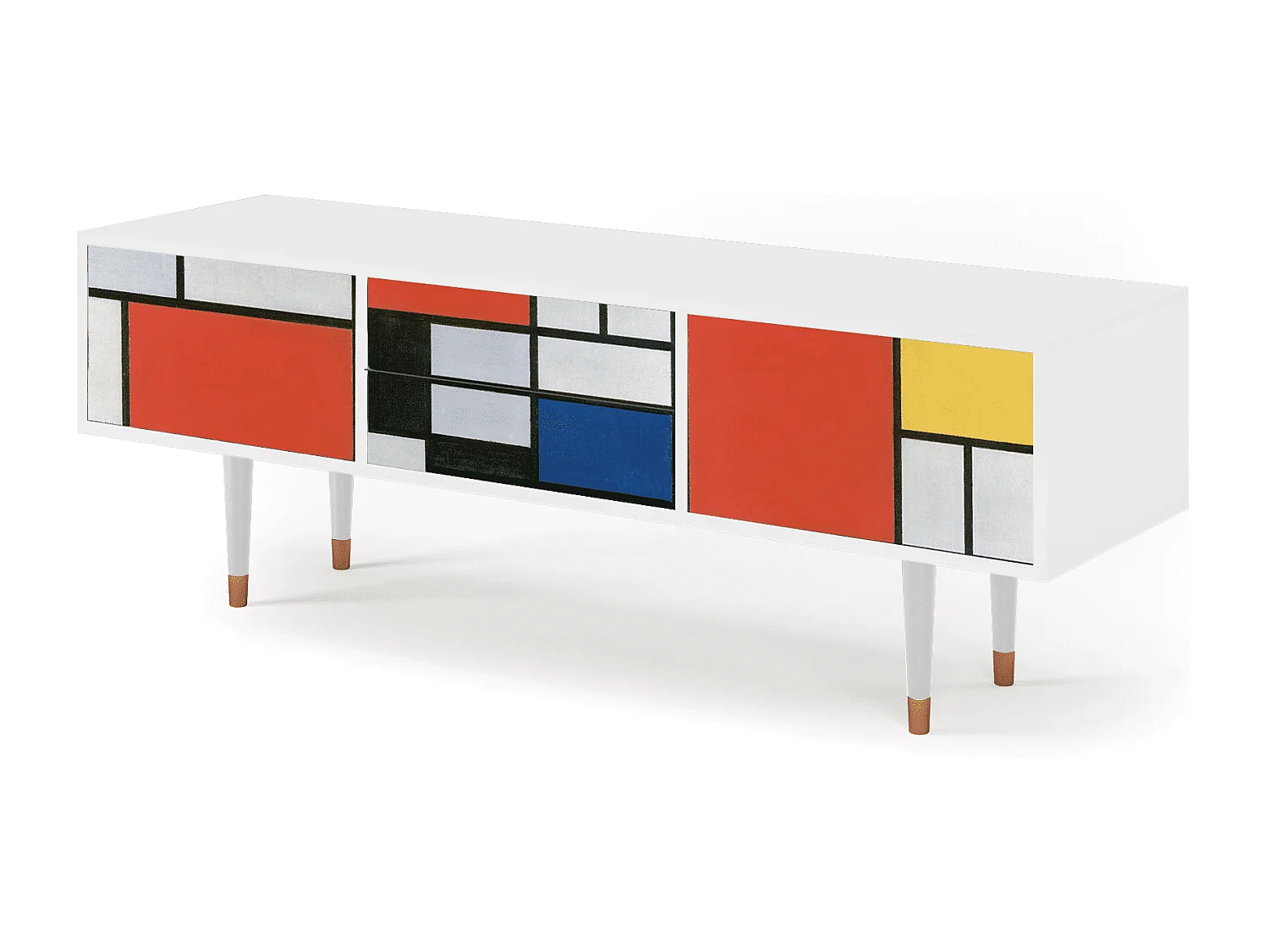 Mueble de TV - 170х59х48 cm - T4 - Composition, Blanco