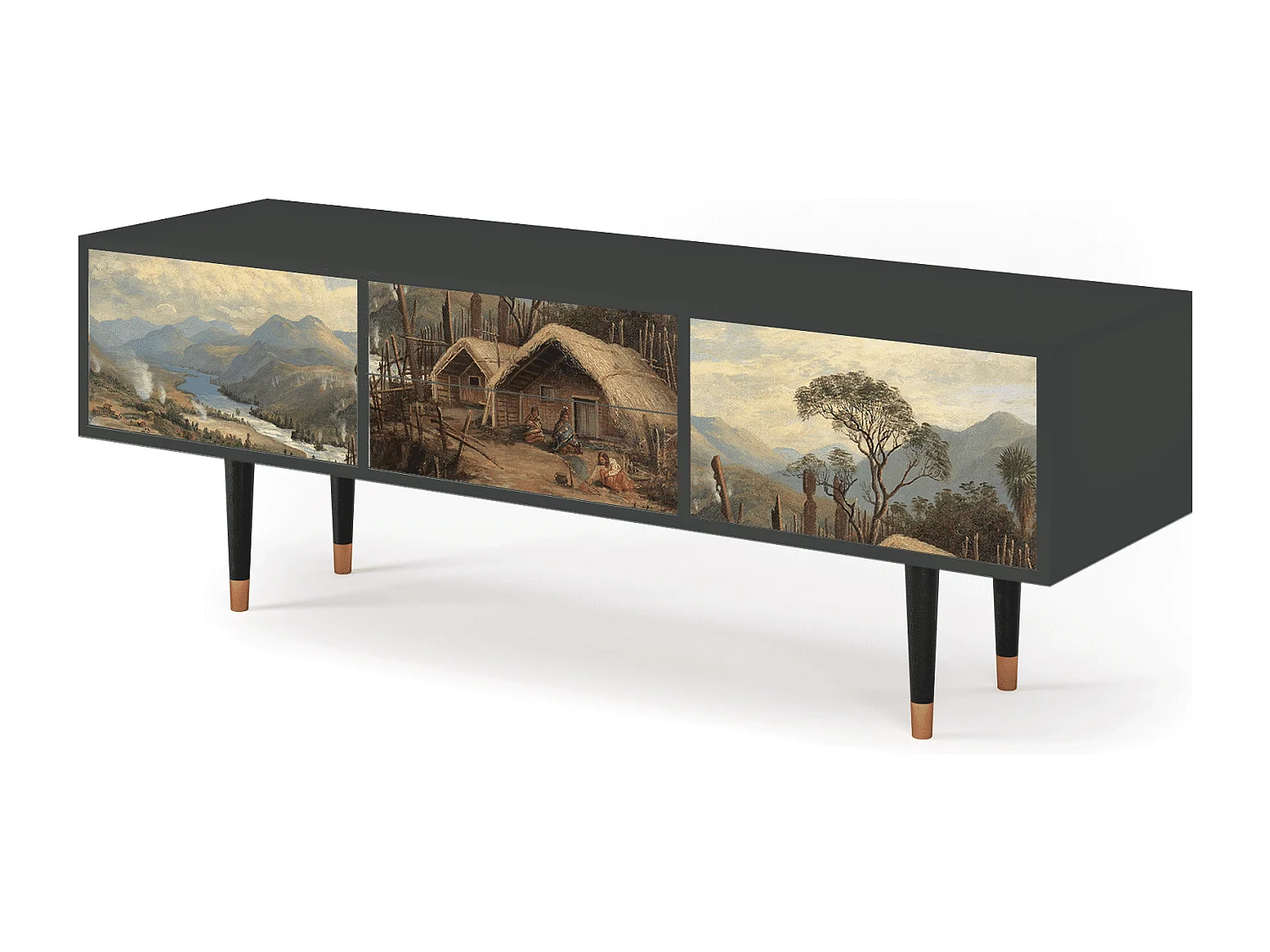 Meuble TV - 170х59х48 cm - T4 - View Across the Plains , Anthracite