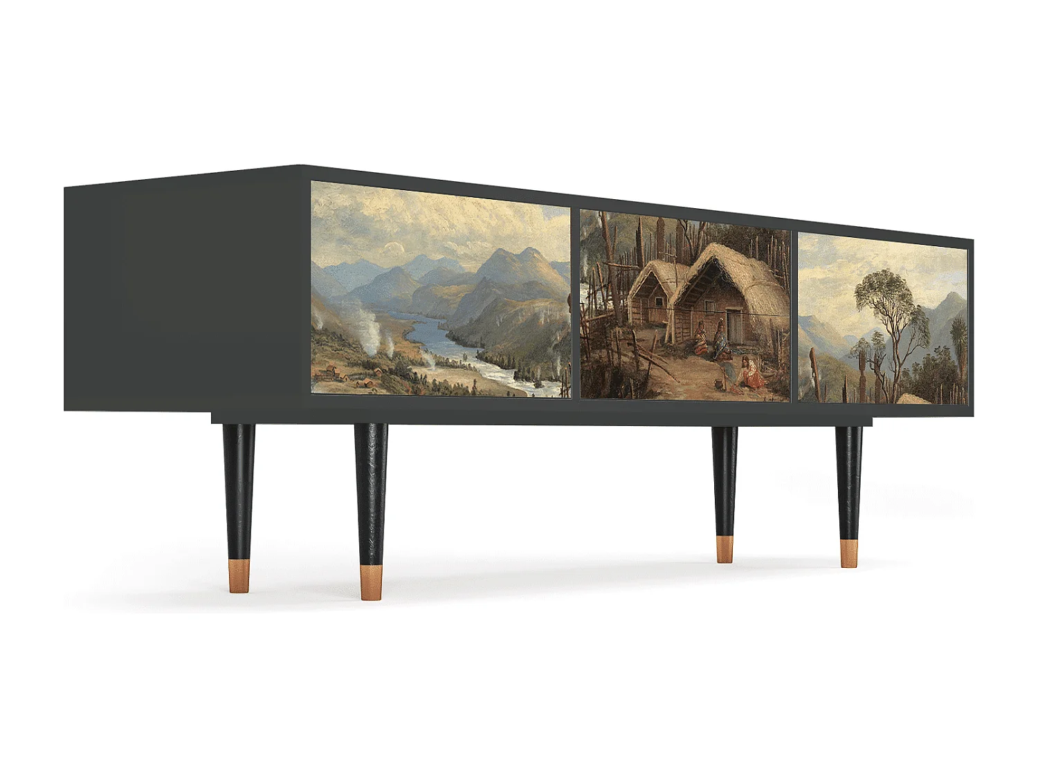 Meuble TV - 170х59х48 cm - T4 - View Across the Plains , Anthracite