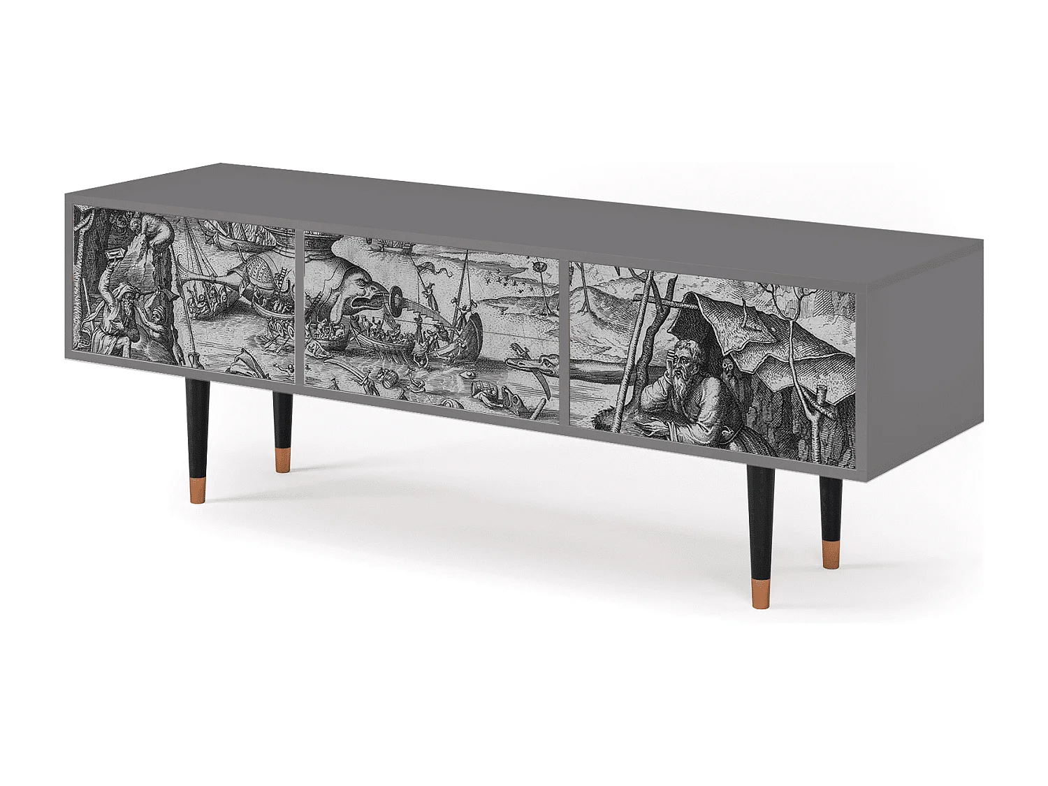 TV-meubel - 170х59х48 cm - T4 - The Temptation, Grijs