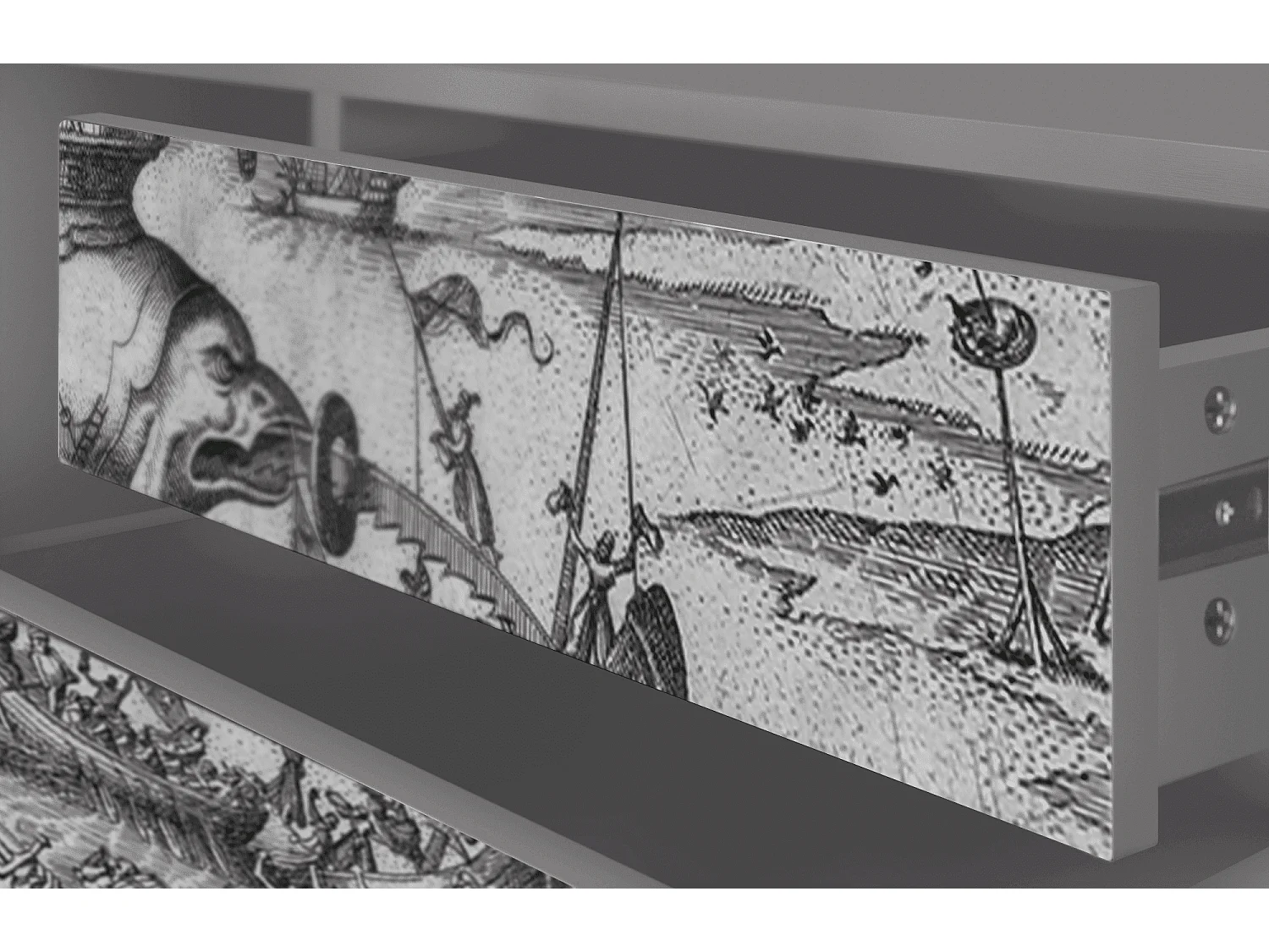 TV-meubel - 170х59х48 cm - T4 - The Temptation, Grijs