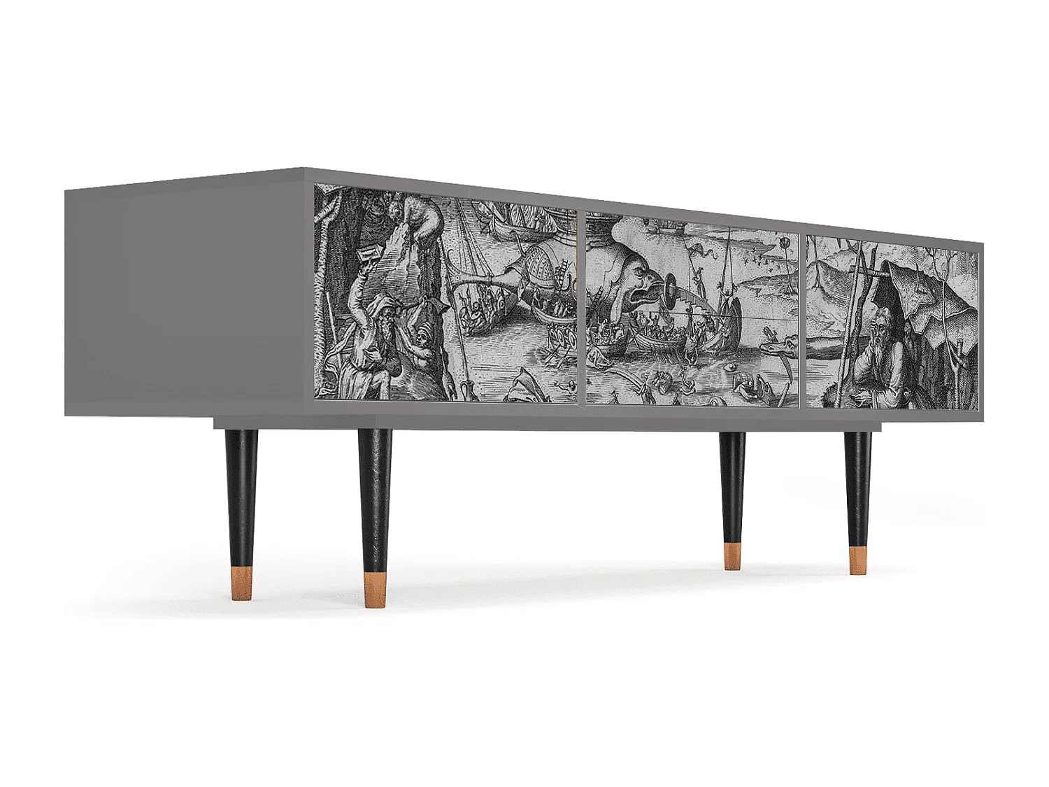 TV-meubel - 170х59х48 cm - T4 - The Temptation, Grijs