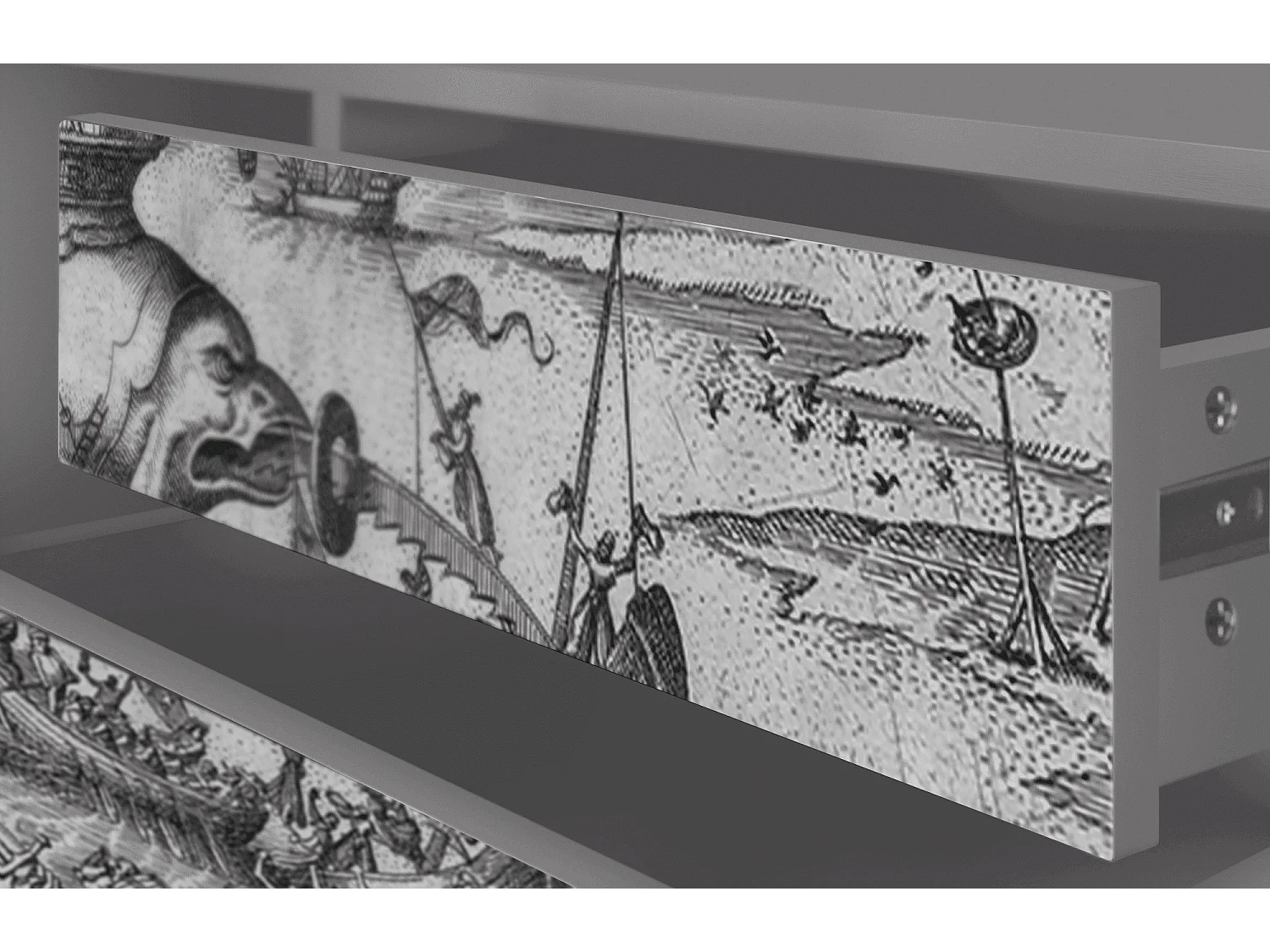 TV-meubel - 170х59х48 cm - T4 - The Temptation, Grijs