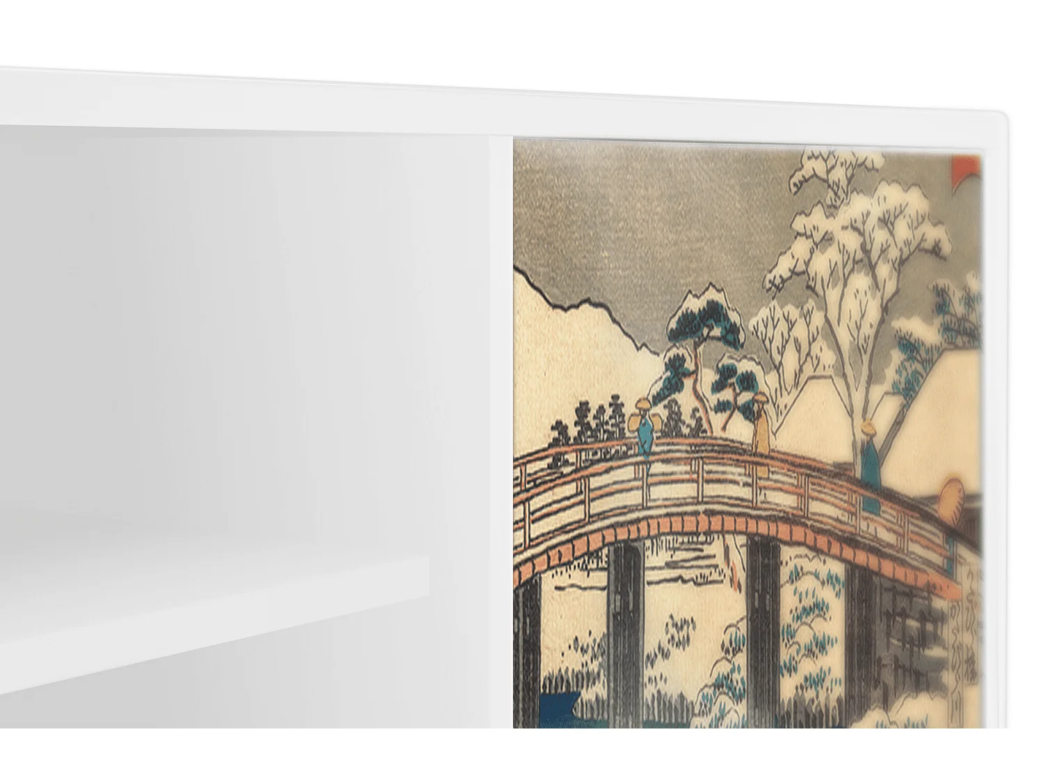 Mobile TV - 170х69х48 cm - T2 - Katabira River, Bianco