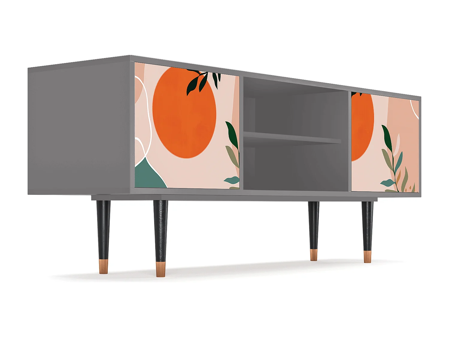 Mobile TV - 170х69х48 cm - T2 - Artwork, Grigio