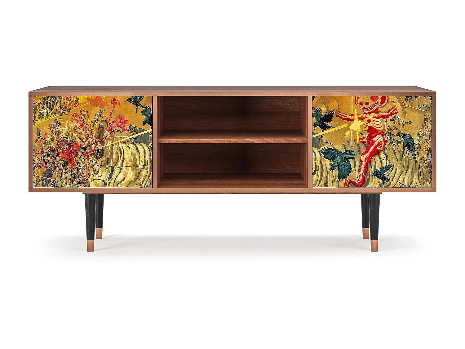 Meuble TV - 170х69х48 cm - T2 - Blood by James Jean, Noyer