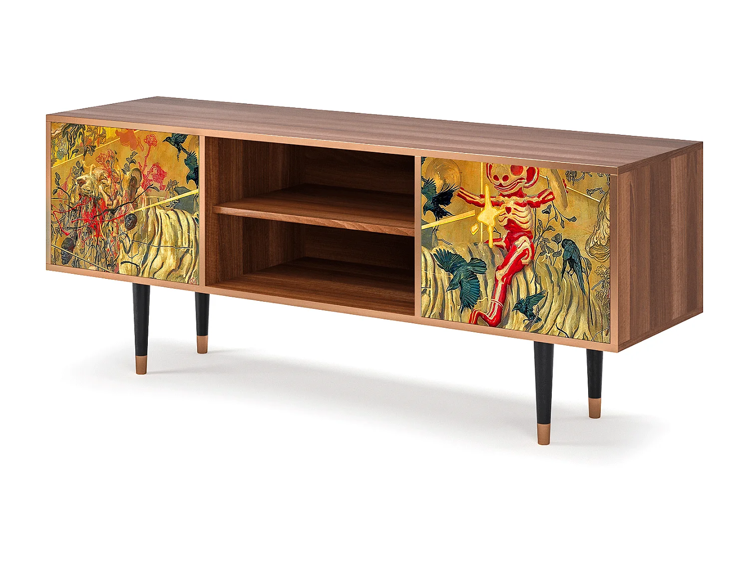 Mobile TV - 170х69х48 cm - T2 - Blood by James Jean, Noce