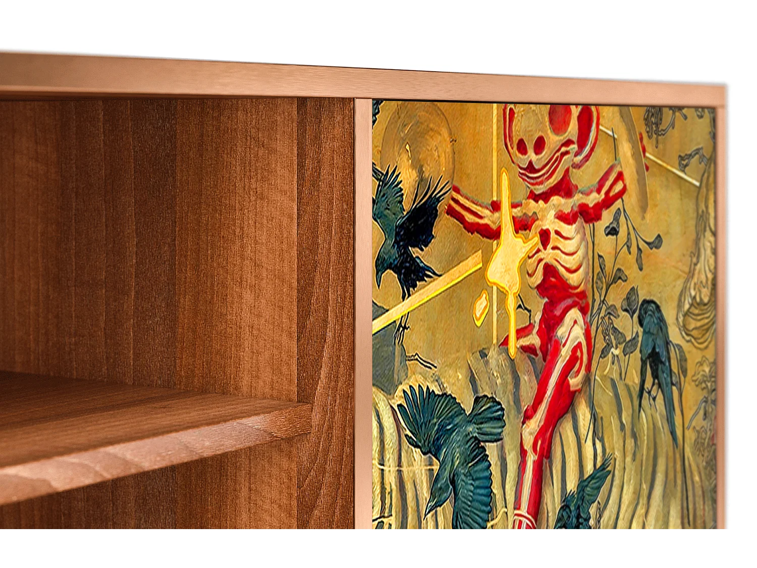 Mobile TV - 170х69х48 cm - T2 - Blood by James Jean, Noce