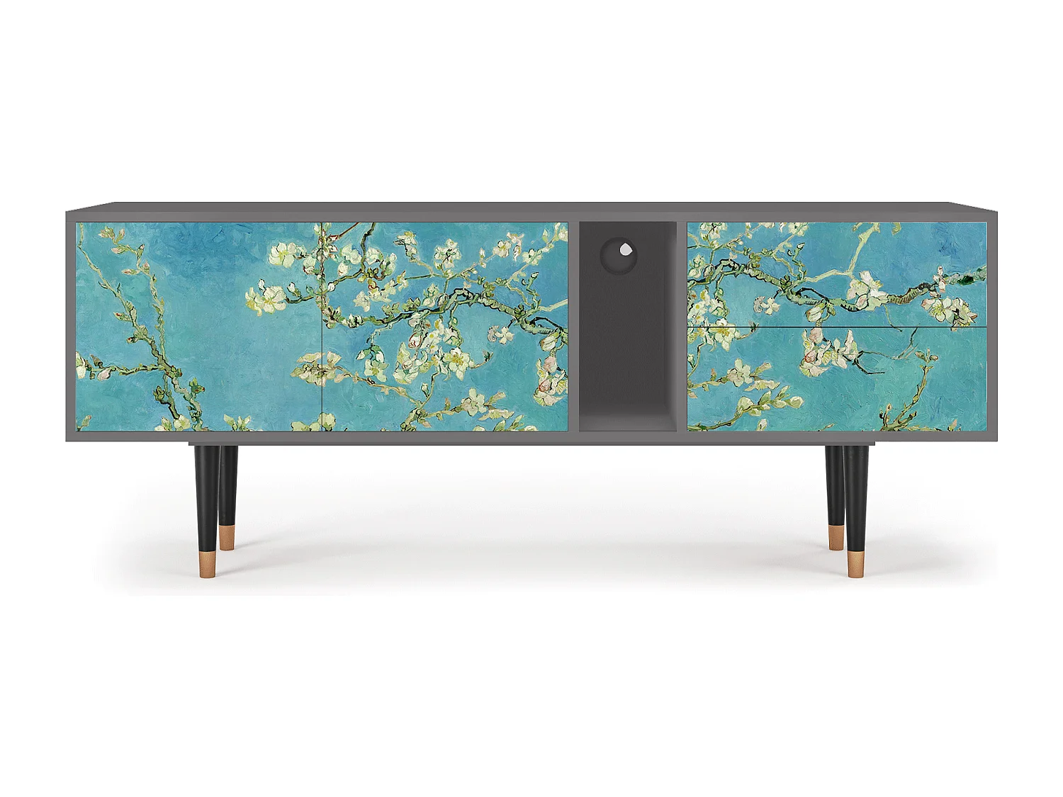 Mobile TV - 170х69х48 cm - T1 - Almond Blossom, Grigio