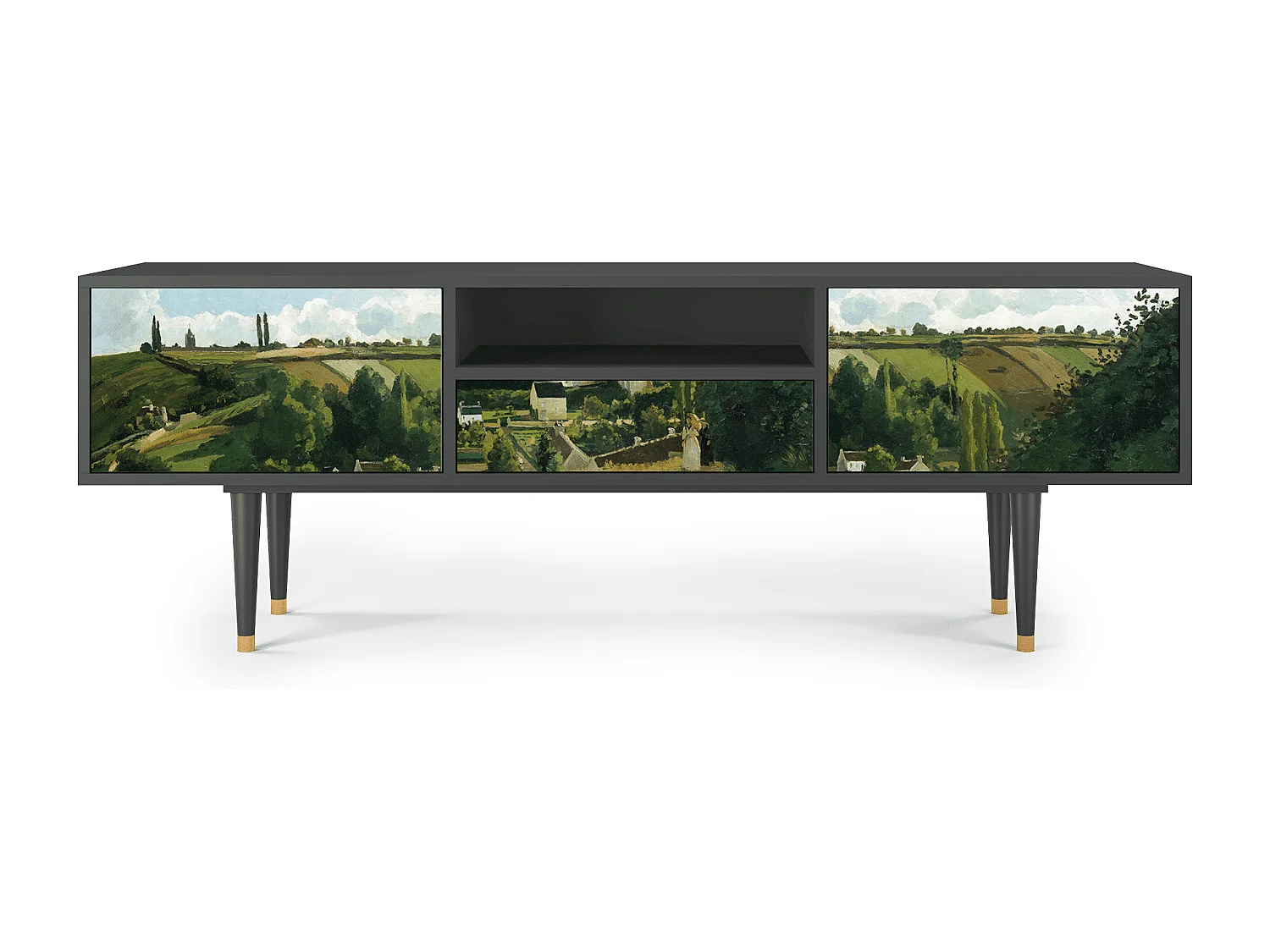 TV-meubel - 170х59х41 cm - T6 - Jalais Hill by Pissarro, Antraciet