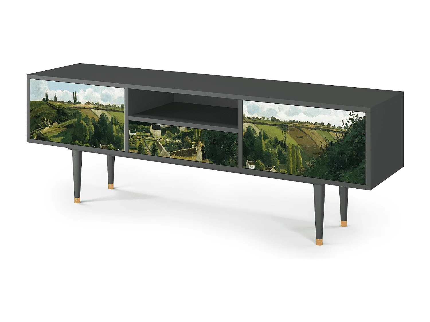 TV-meubel - 170х59х41 cm - T6 - Jalais Hill by Pissarro, Antraciet