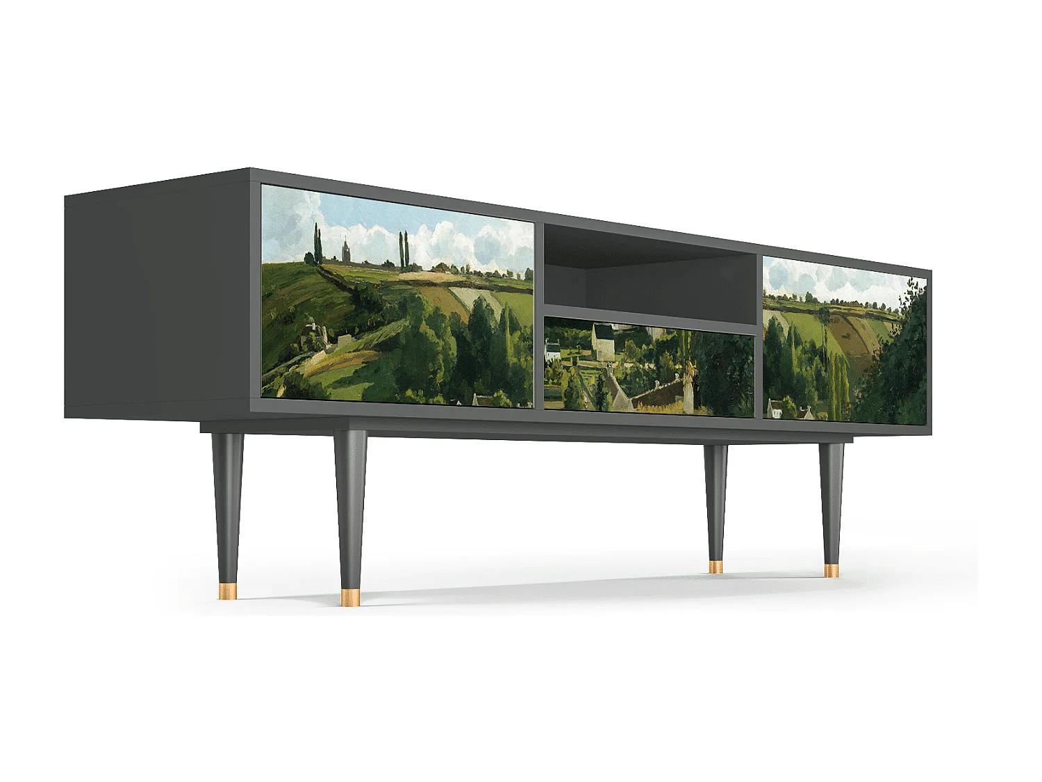 Meuble TV - 170х59х41 cm - T6 - Jalais Hill by Pissarro, Anthracite
