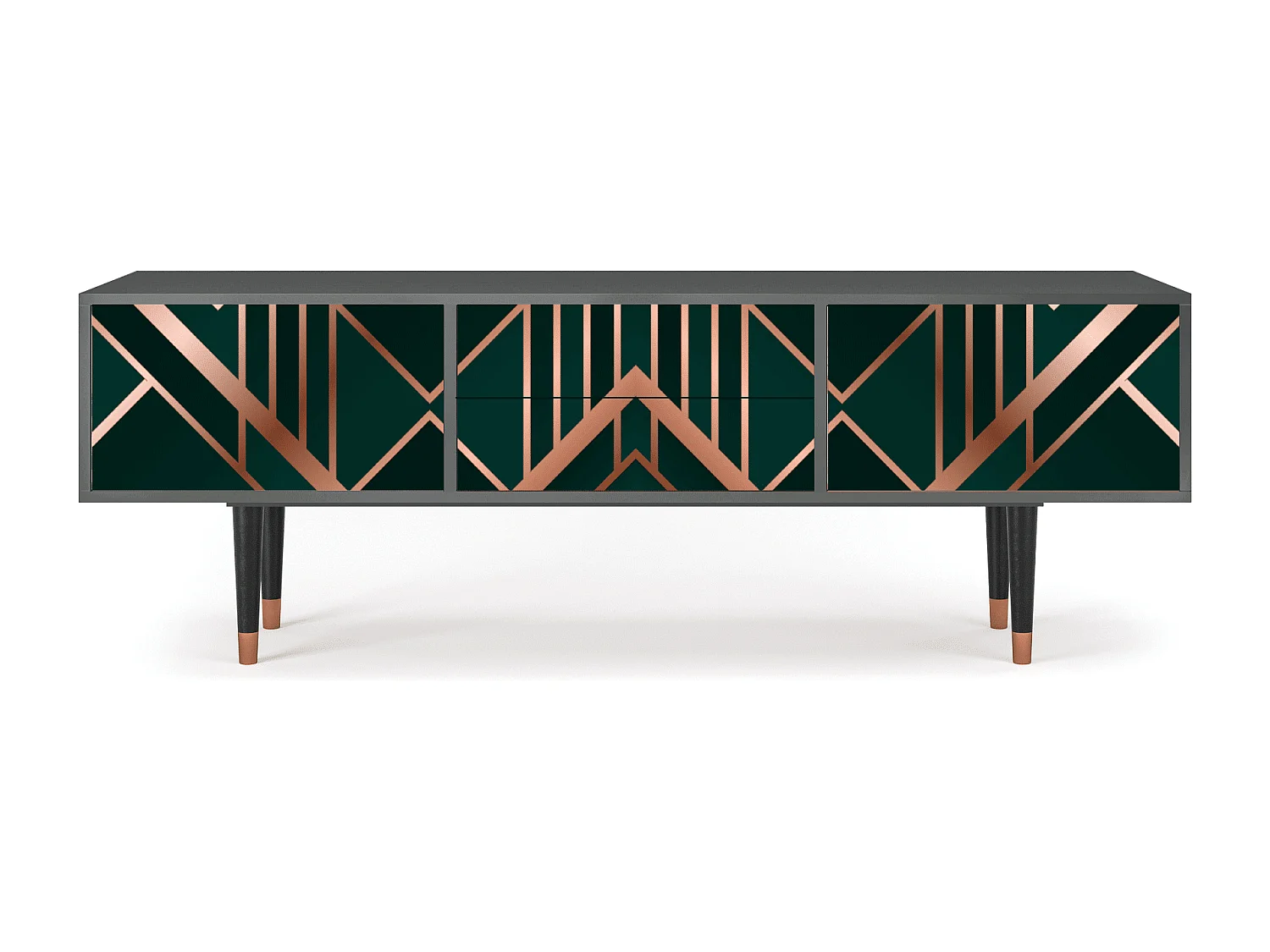 TV-Möbel - 170х59х48 cm - T4 - Emerald Gatsby, Anthrazit