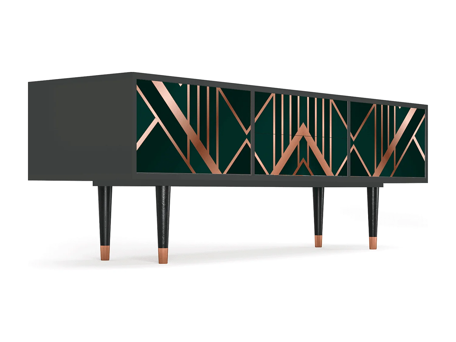 Meuble TV - 170х59х48 cm - T4 - Emerald Gatsby, Anthracite